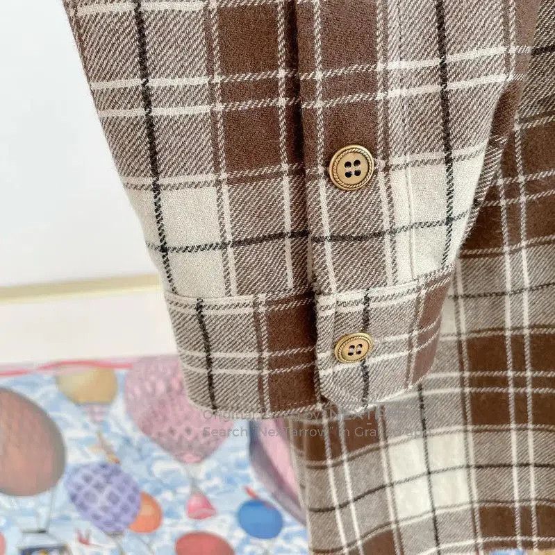 Miu Miu Miu Miu Brown Check Wool Jacket for Women . Size S / US 4 / IT 40 - 5 Thumbnail