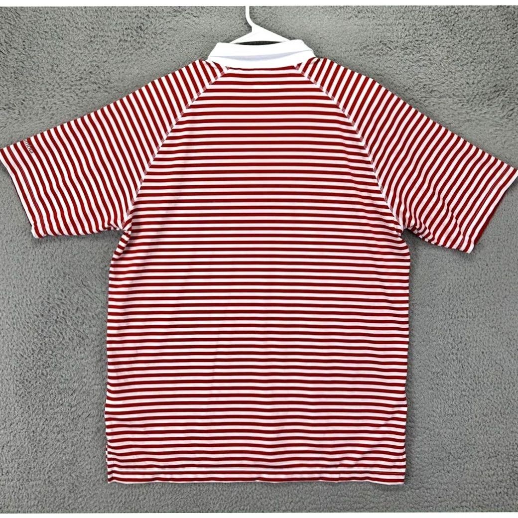 Vintage Columbia Golf Polo Shirt Adult Large Red Striped Mens Athletics Shirt Polo USA Golf Sports Size US L / EU 52-54 / 3 - 2 Thumbnail
