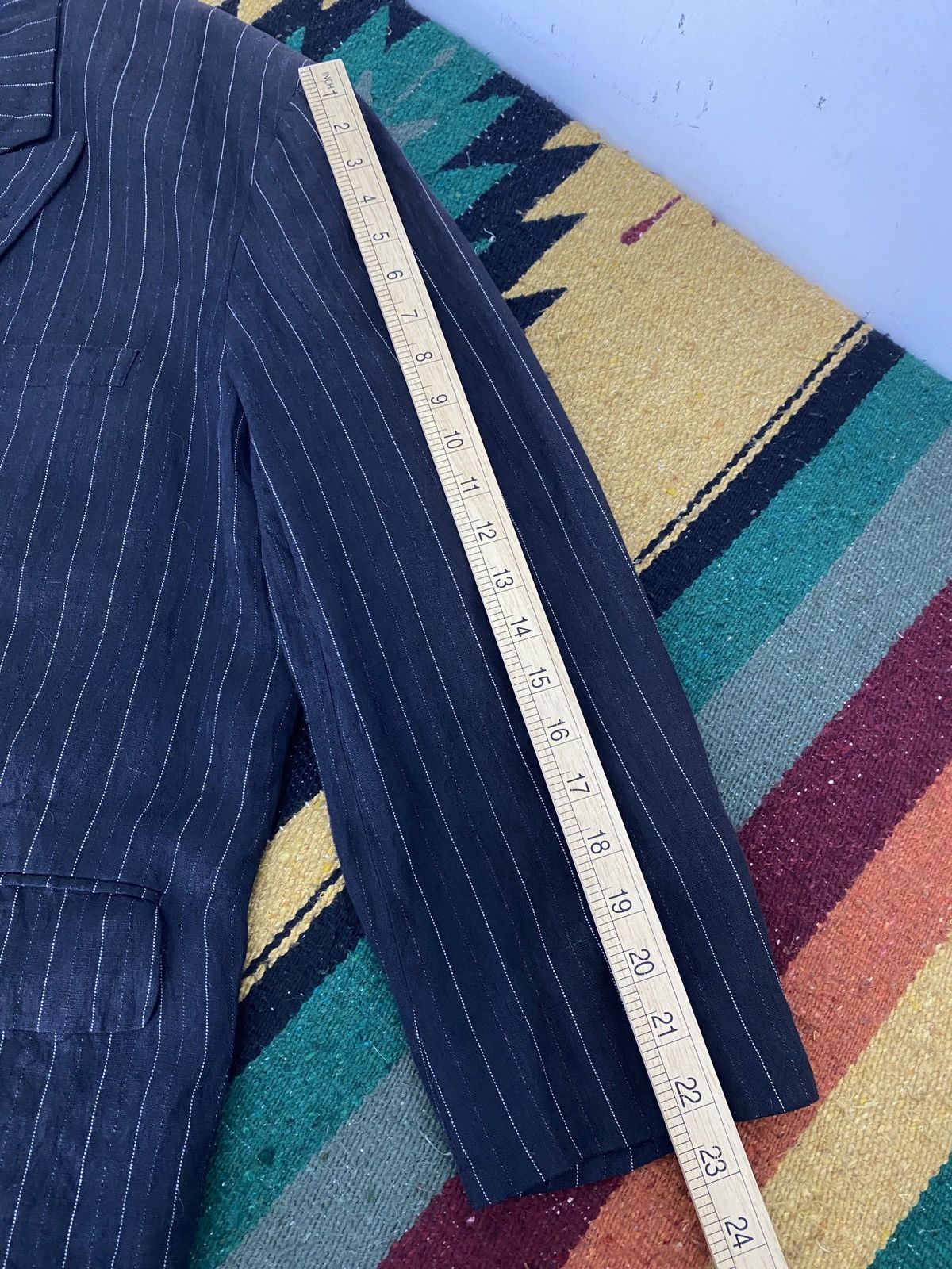 Comme des Garcons Homme Comme des Garcons Home Plus Pinstripe Oversized Jacket Size US M / EU 48-50 / 2 - 6 Thumbnail