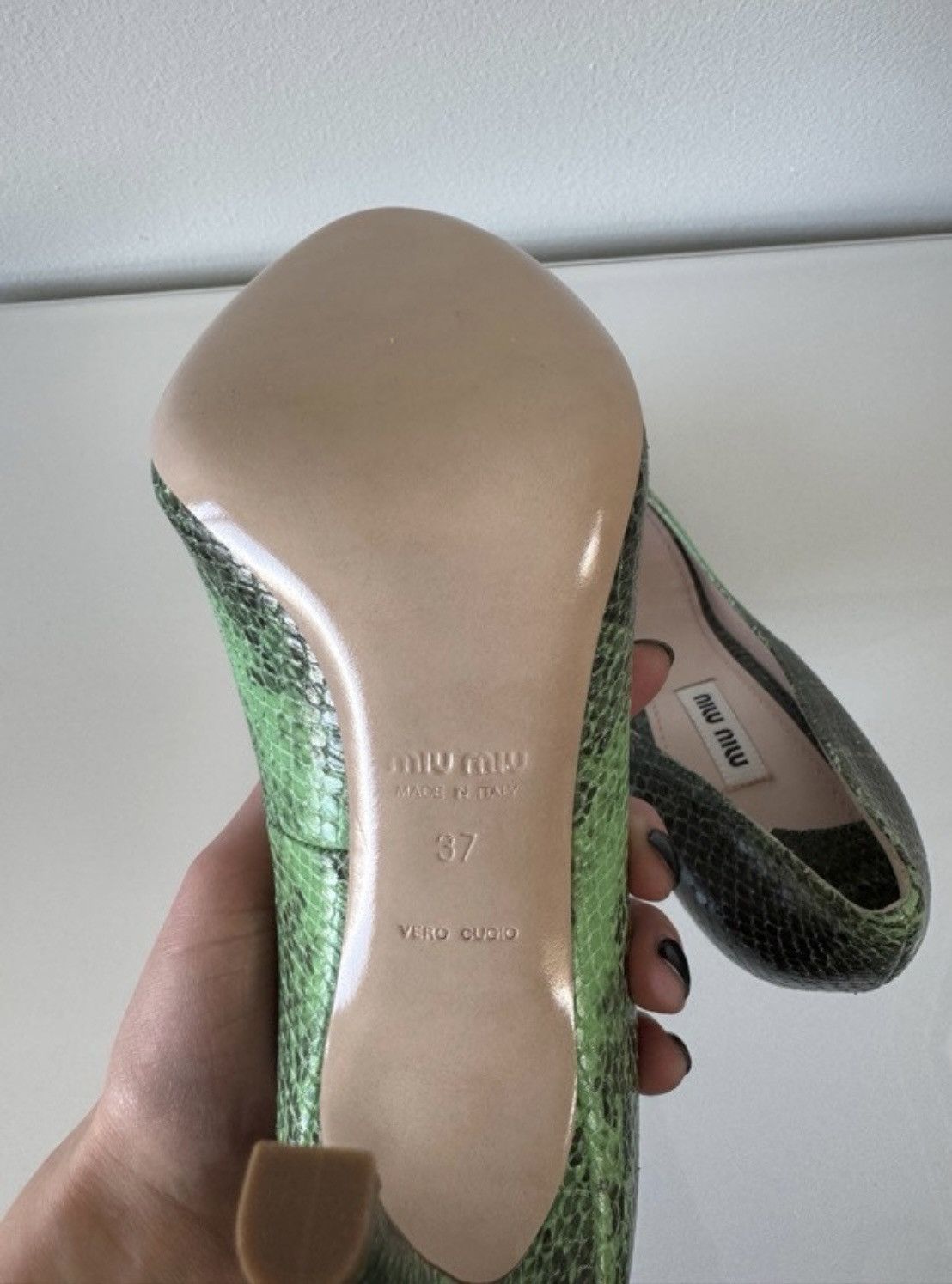 Miu Miu Miu Miu snake skin heels Size US 7 / IT 37 - 5 Thumbnail