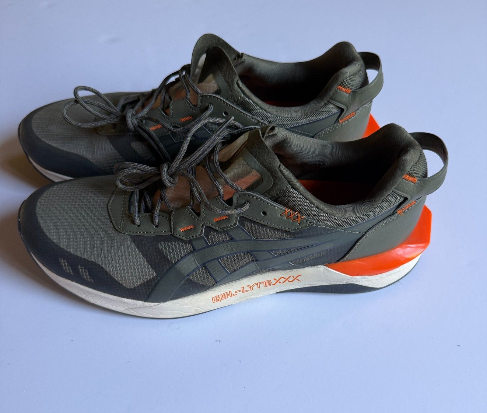 Asics ASICS GEL-Lyte XXX Green Orange Running Shoes - 1021A263 Size US 11 / EU 44 - 1 Thumbnail