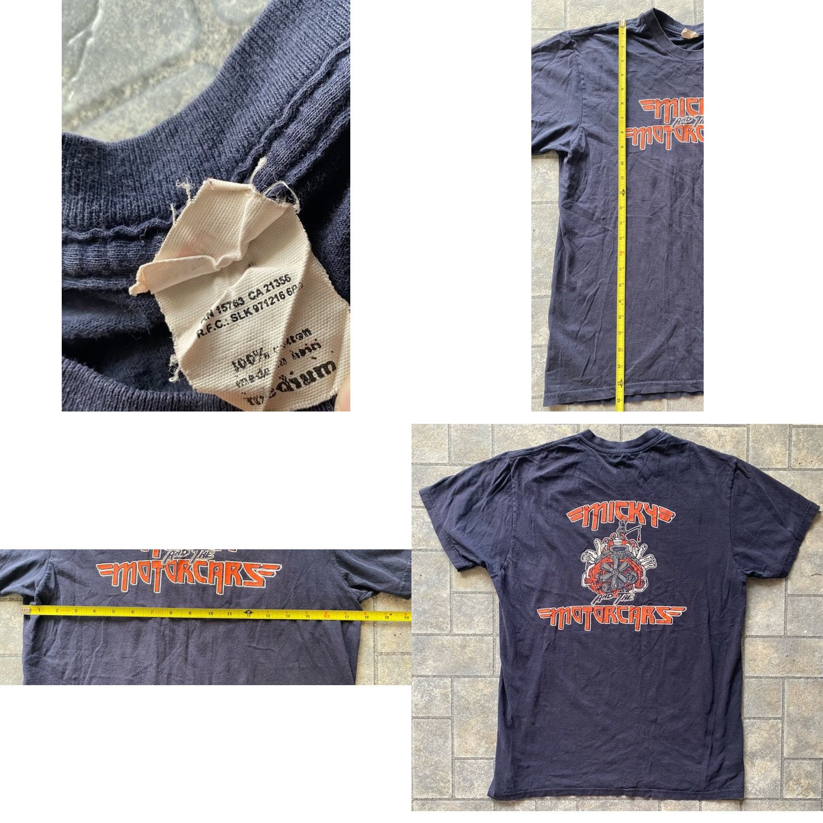 Hanes Micky And The Motorcars T Shirt Hanes Medium Engine Short Sleeve Country Band Men Multicolor Band Music 90s? Size US M / EU 48-50 / 2 - 8 Thumbnail