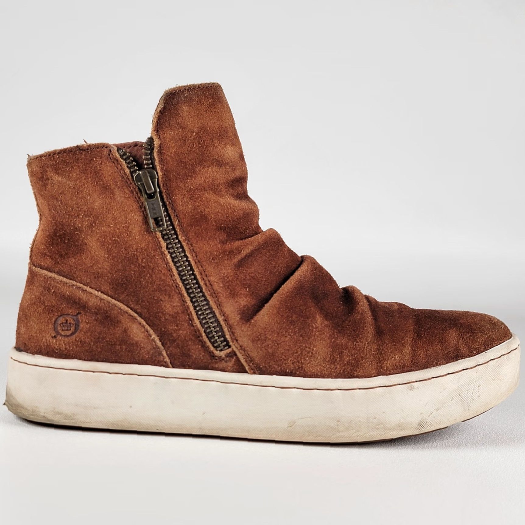 Born VINTAGE Born Scone Brown Leather Boots Sneaker Women's Size 8.5 M Size US 9 / IT 39 - 4 Thumbnail
