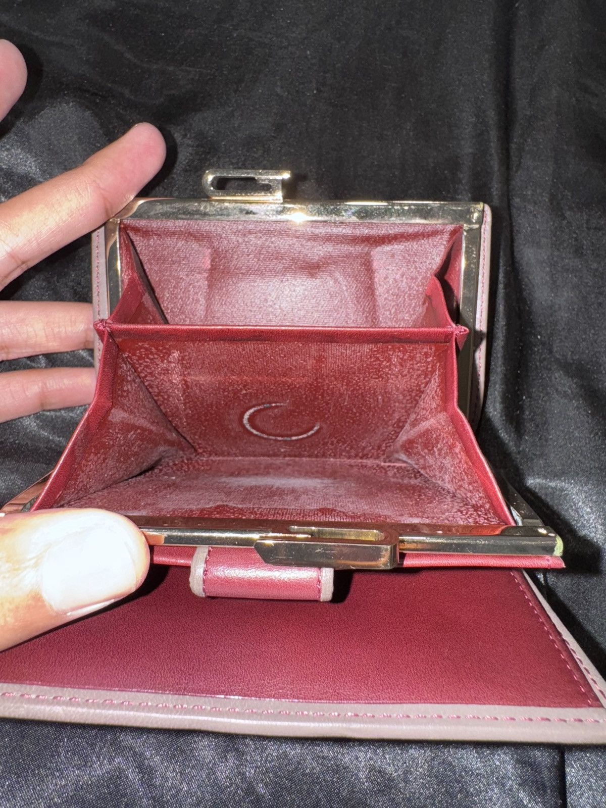 Givenchy × Vintage Givenchy Burgandy Leather GHW Bi-Fold Wallet Size ONE SIZE - 5 Thumbnail