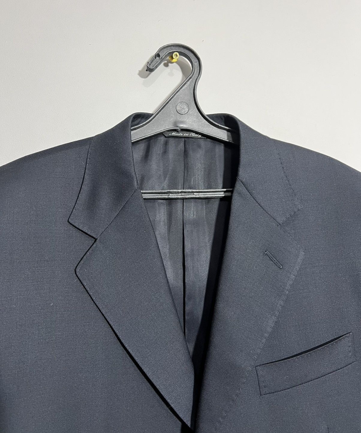 Canali × Vintage Vintage Canali Navy Blue Wool Blazer Gold Button Jacket Size 40L - 7 Thumbnail