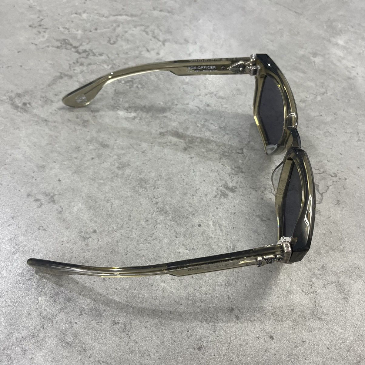 Chrome Hearts Chrome Hearts BOX-OFFICER Olive Green Sunglasses Size ONE SIZE - 4 Thumbnail