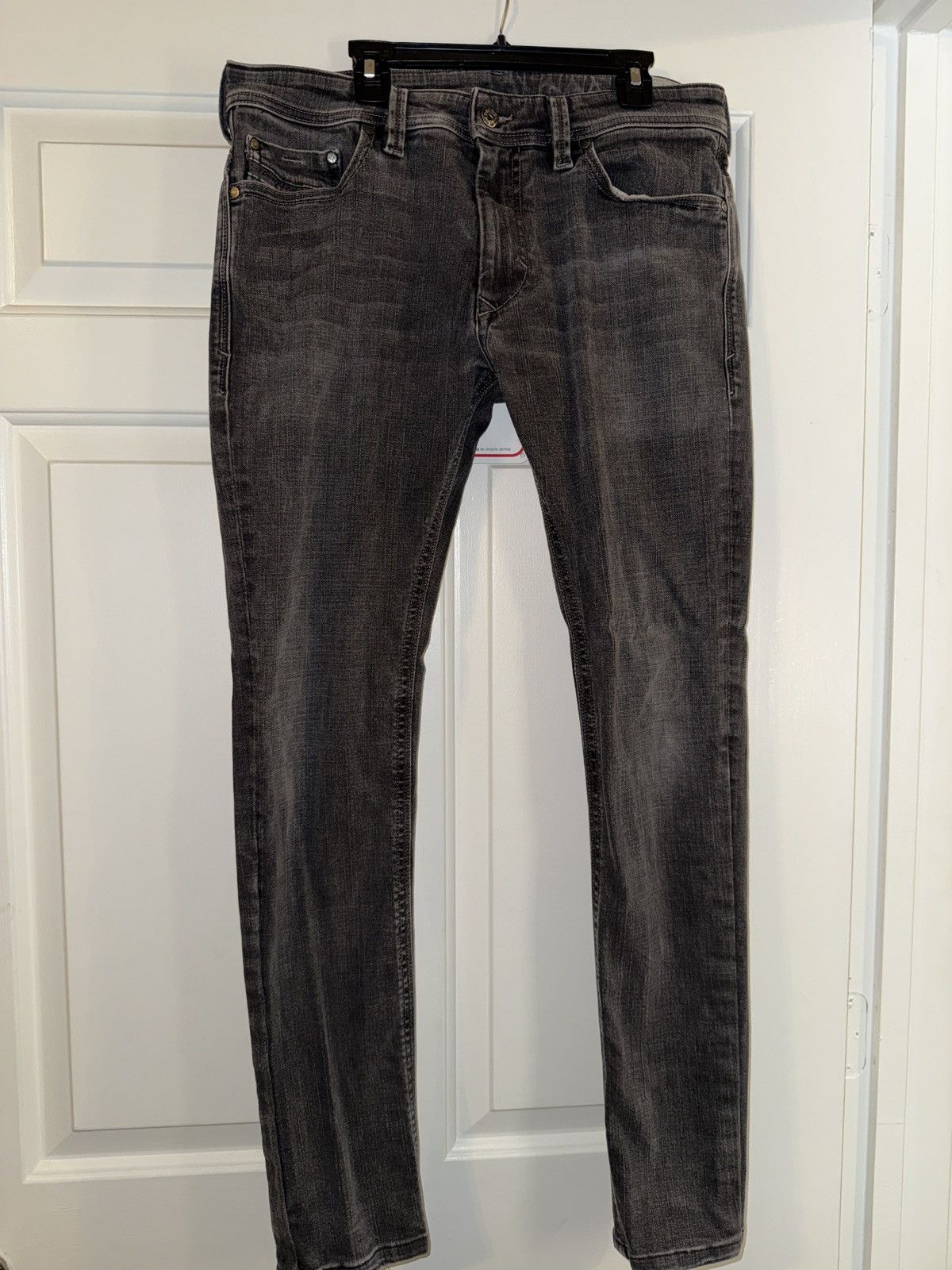 Diesel Black washed Diesel Straight leg jeans sz 31 Size US 31 - 1 Thumbnail