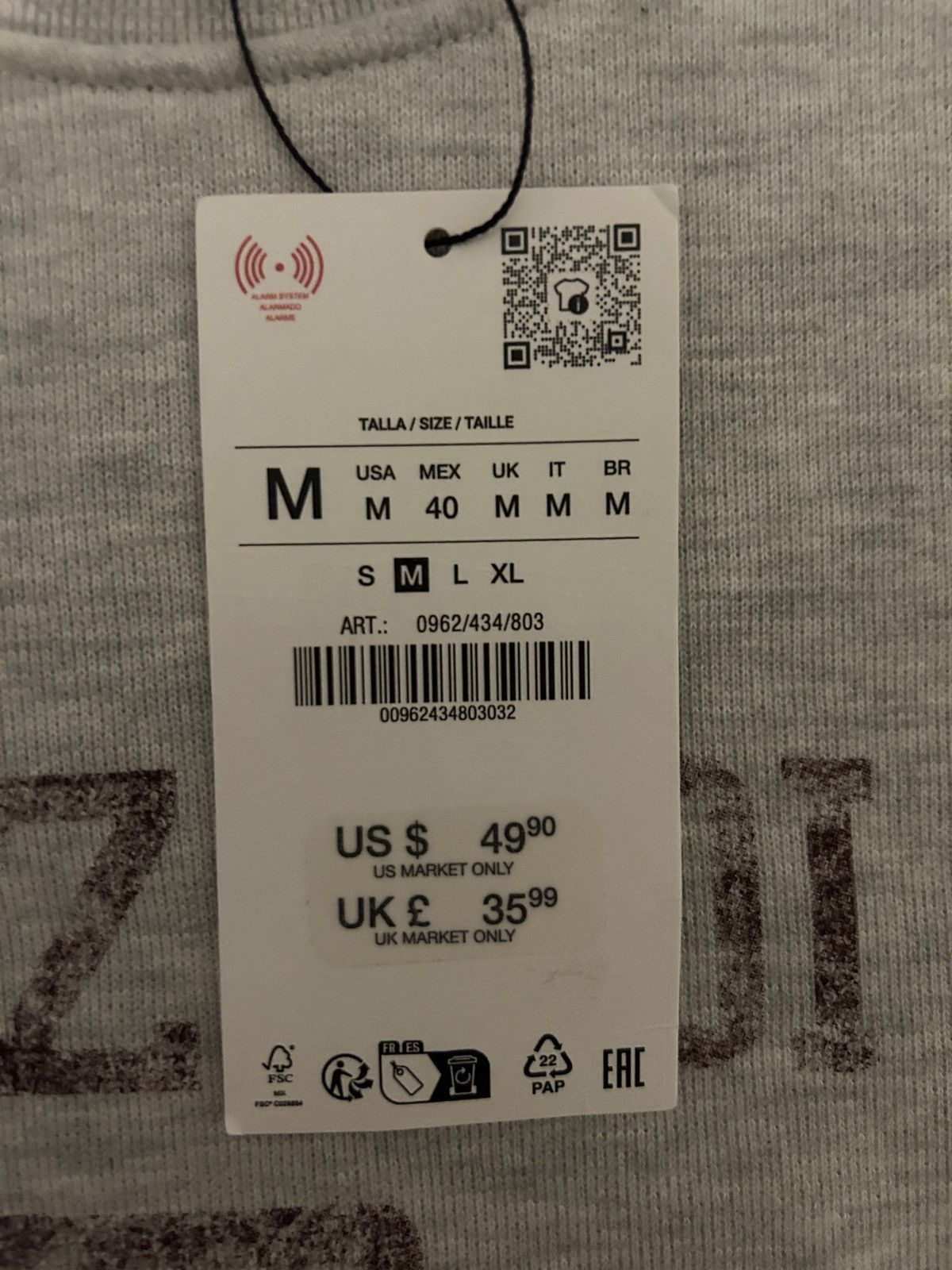 Zara Zara Crewneck Size US M / EU 48-50 / 2 - 3 Thumbnail