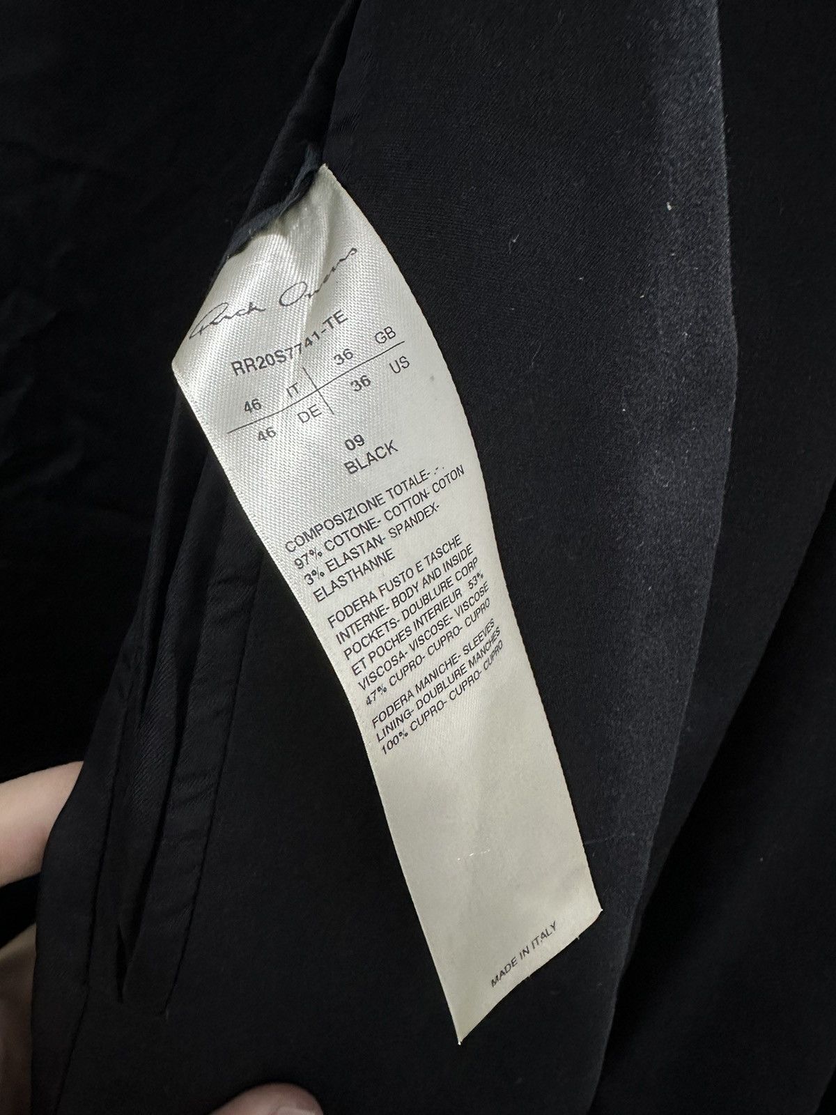 Rick Owens SS20 Tecuatl Runway Blazer