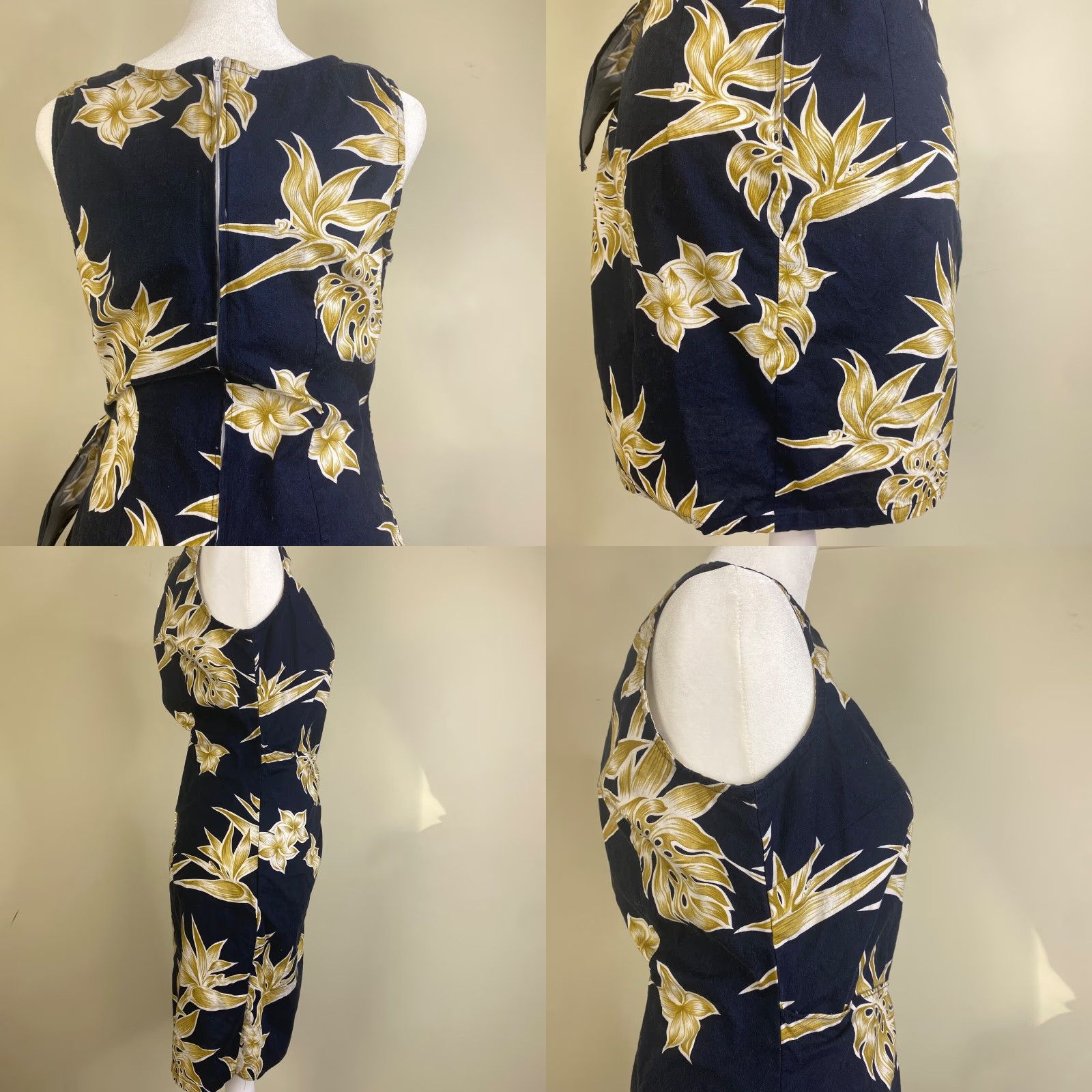 Vintage Pacific Legend Womens Dress XS Blue Sleeveless Hawaiian Floral Mini USA Size XS / US 0-2 / IT 36-38 - 8 Thumbnail