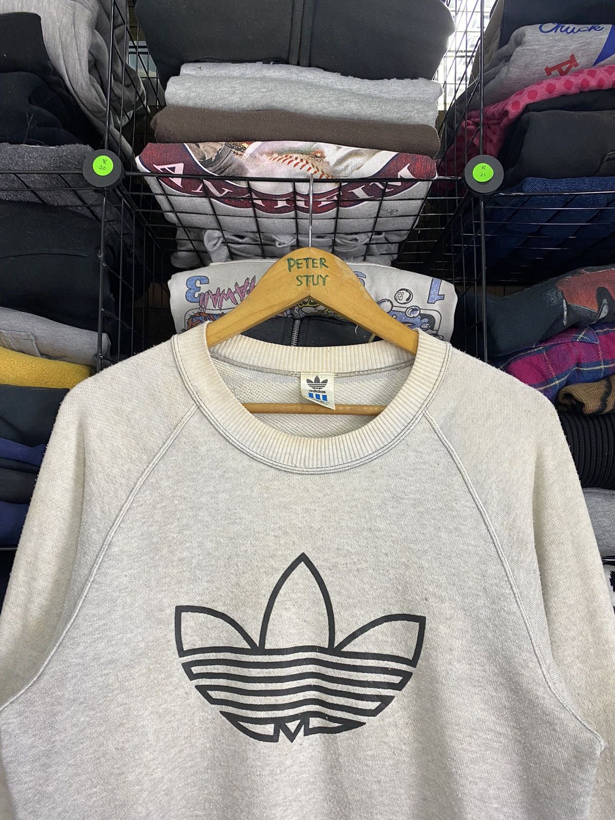 Adidas × Vintage Vintage Adidas big logo sweatshirt Size US M / EU 48-50 / 2 - 6 Thumbnail