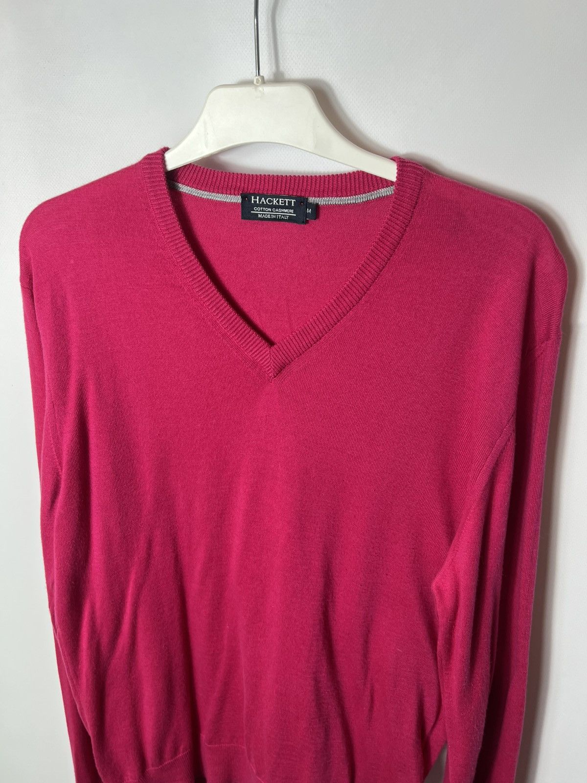 Hackett Vintage streetwear luxury designer Hackett V-Neck Sweater Size US M / EU 48-50 / 2 - 2 Thumbnail