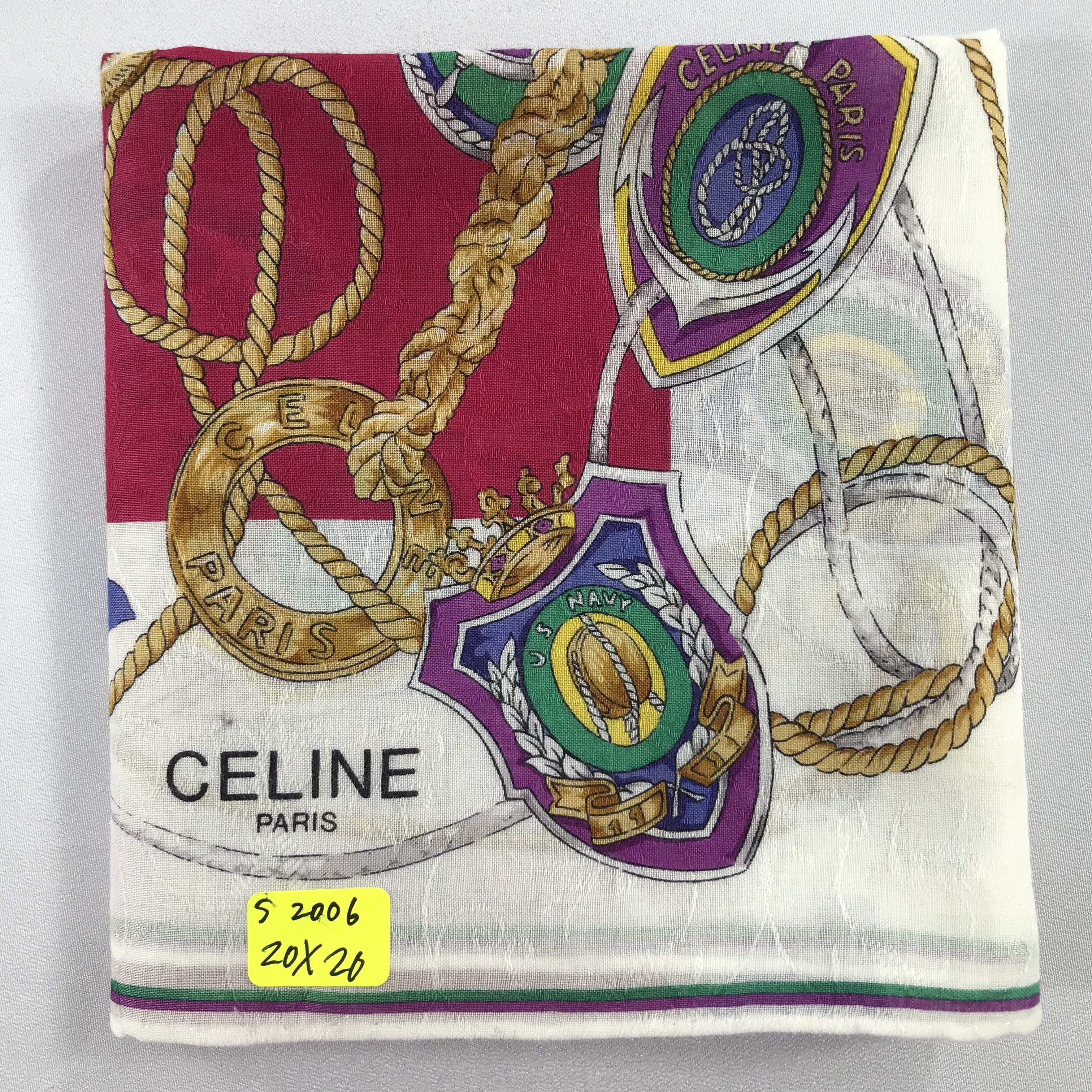 Celine × Vintage Celine Bandana / Handkerchief / Neckerchief - S2006 Size ONE SIZE - 5 Thumbnail