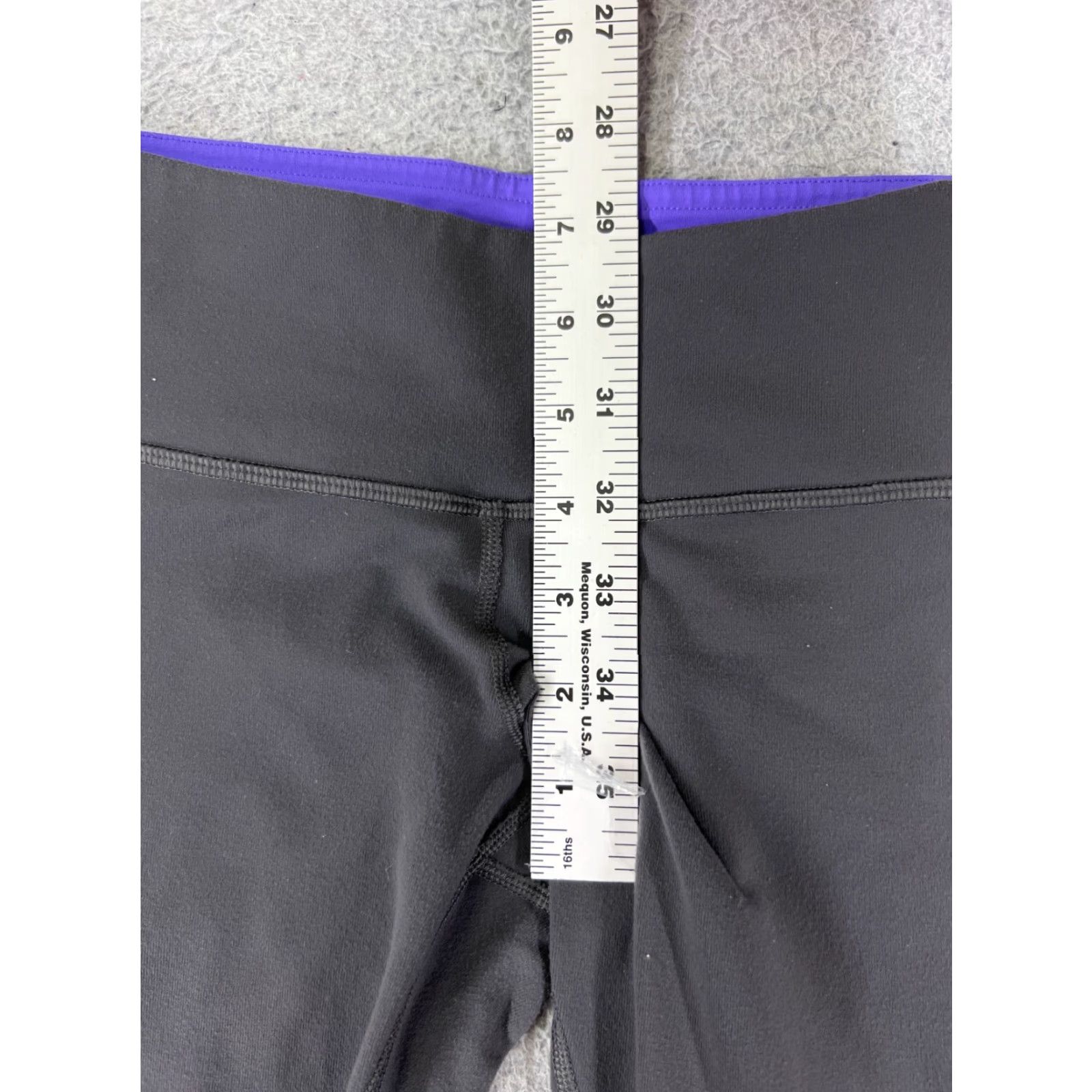 Lululemon Lululemon Womens Pants Cropped Activewear Yoga 4 Gray Purple Stretch Athleisure 24 Inch Size 27" / US 4 / IT 40 - 7 Thumbnail