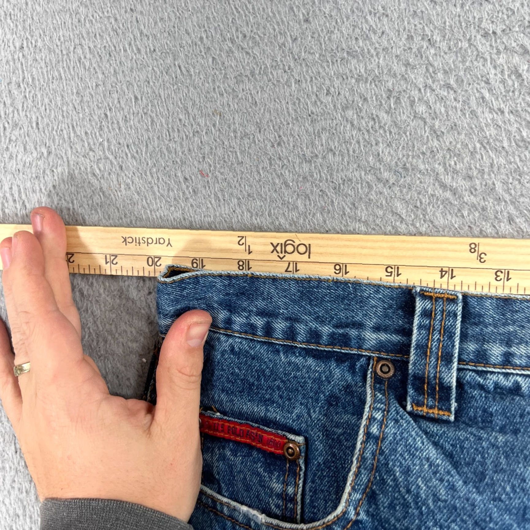 Vintage VTG US Polo Assn Jeans 38x30 Carpenter Wide Leg Baggy Distressed Men Jeans 90s Logo Retro Hip Hop Workwear Blue Denim Short Description Not Included Size US M / EU 48-50 / 2 - 7 Thumbnail