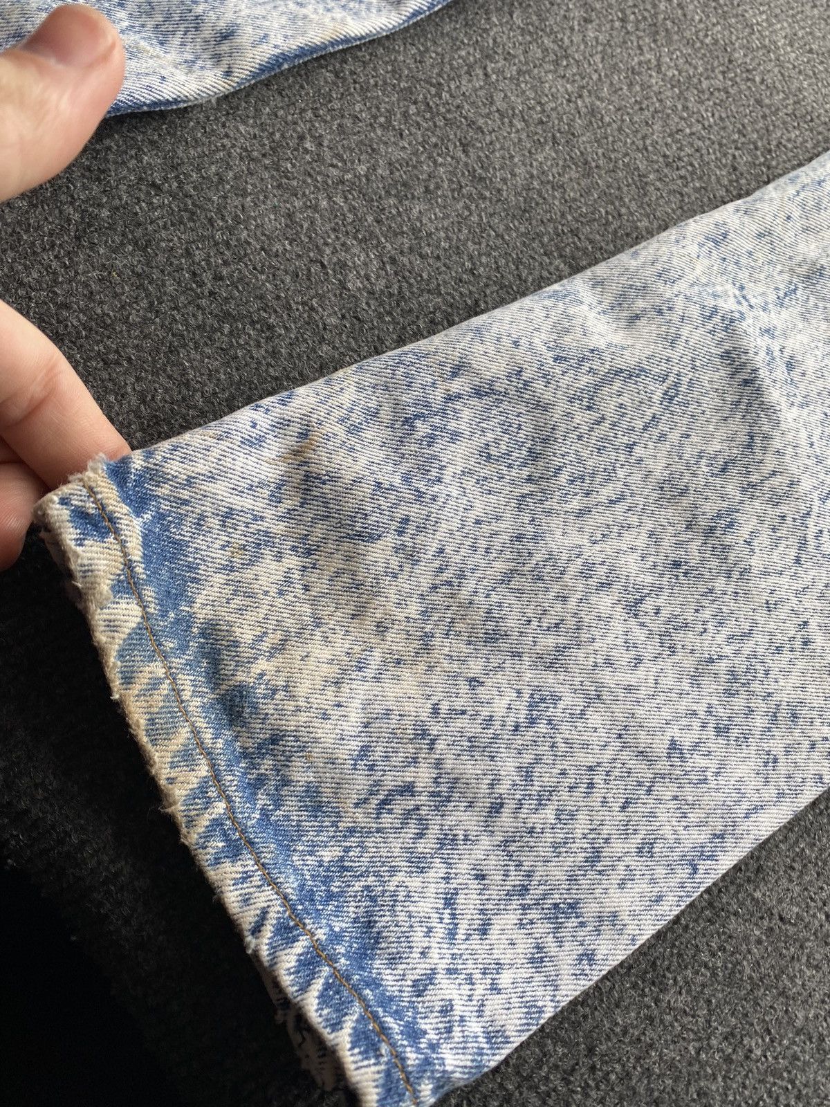 Levi's Vintage Clothing 🔥Vntg Lvc Levis 501 cow pattern washed jeans rare Size US 36 / EU 52 - 15 Thumbnail