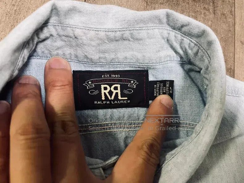 RRL Ralph Lauren RRL Ralph Lauren Outdated workwear denim youth shirt Size US L / EU 52-54 / 3 - 3 Thumbnail