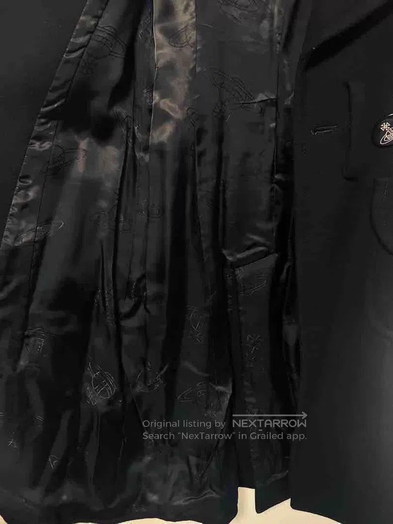 Vivienne Westwood Vivienne Westwood Heart Neck Long Coat Black Size L / US 10 / IT 46 - 4 Thumbnail