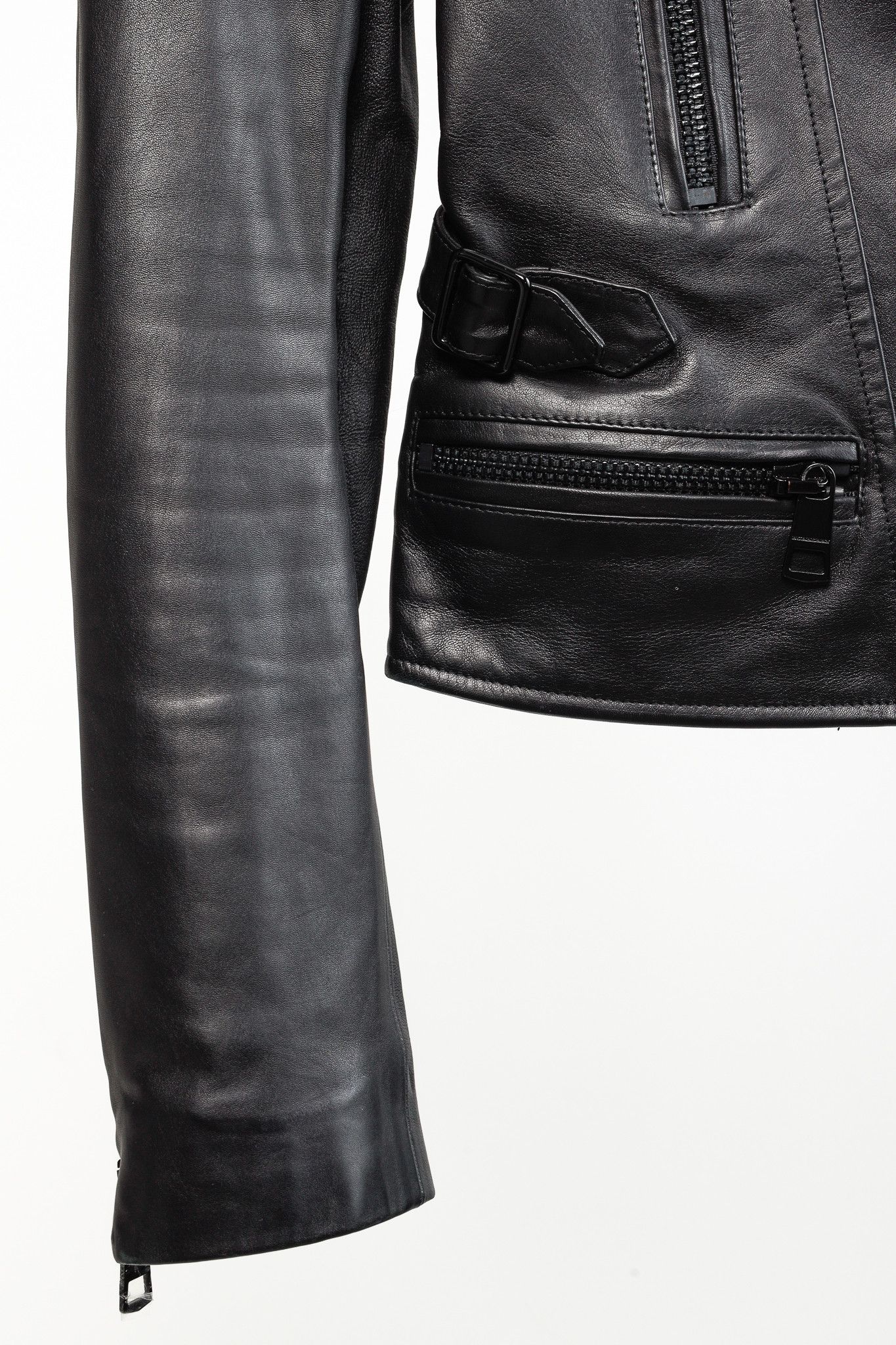 Burberry Burberry Oatshire Shearling Quilted Leather Moto Jacket Size S / US 4 / IT 40 - 6 Thumbnail