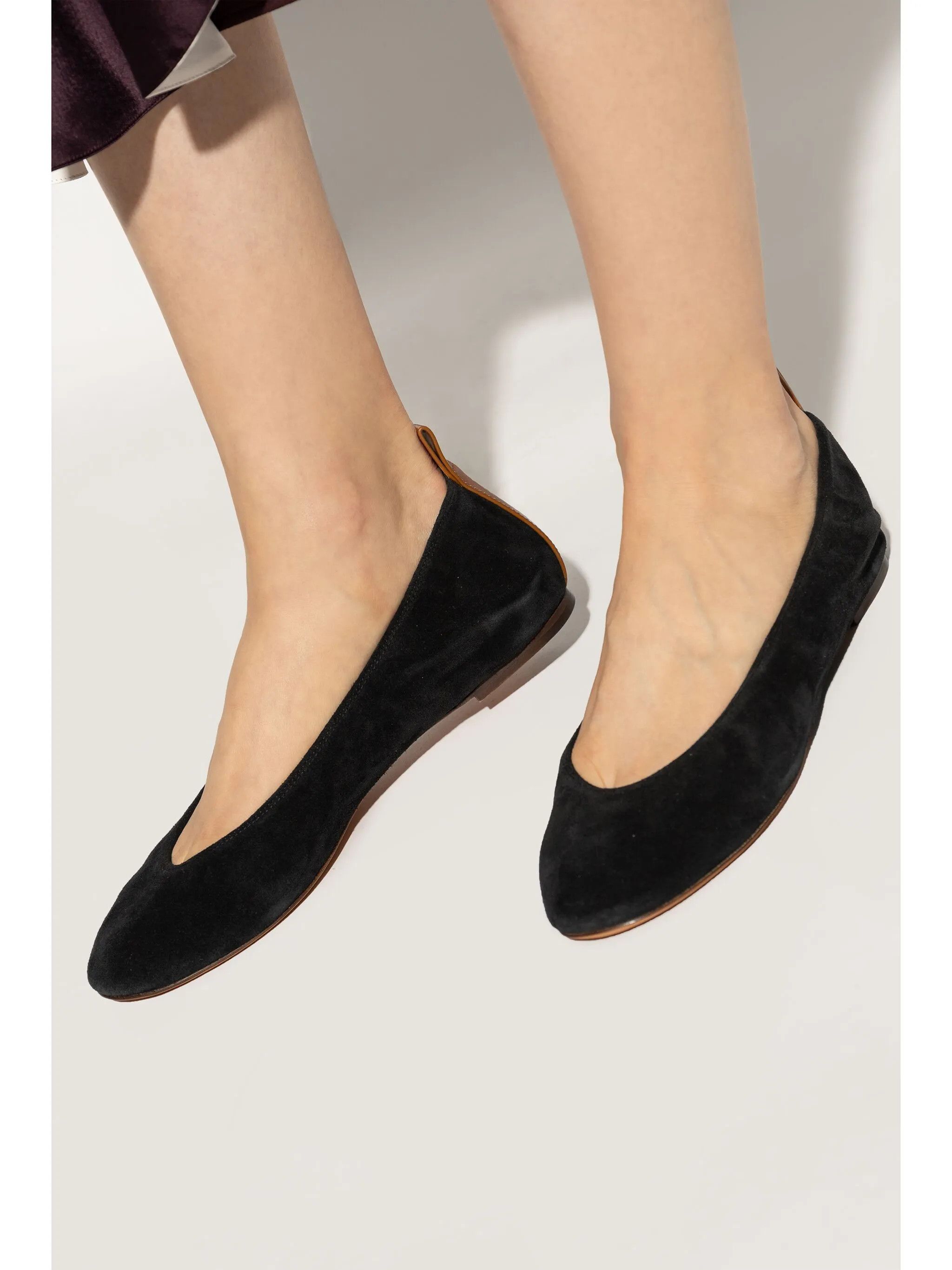 Lanvin o1w1db10226 Leather Ballerina Shoes in Black Size US 8 / IT 38 - 2 Thumbnail