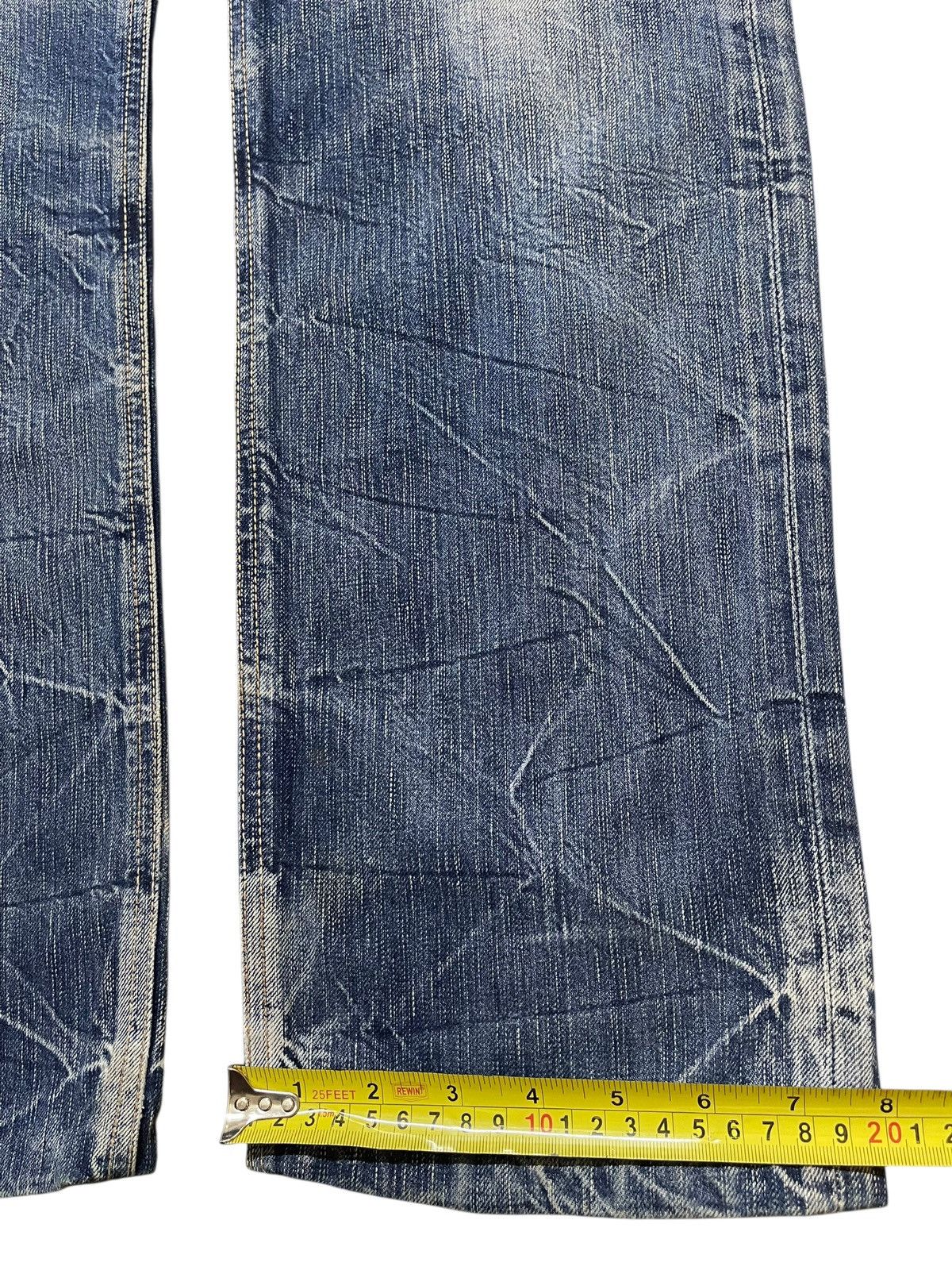 Edwin Vintage Japan Edwin 502 Faded Wash Distressed Loose Jeans Size US 32 / EU 48 - 17 Thumbnail