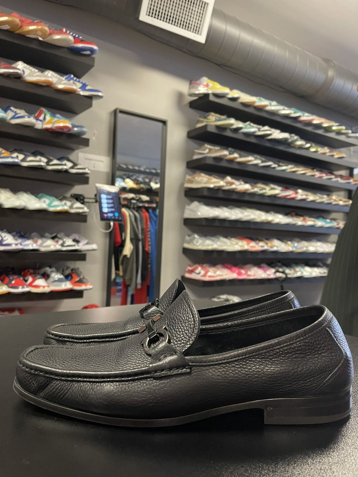 Salvatore Ferragamo Size 12.5 - Ferragamo Grandioso Calfskin Gancini Loafer Size US 12.5 / EU 45-46 - 1 Thumbnail