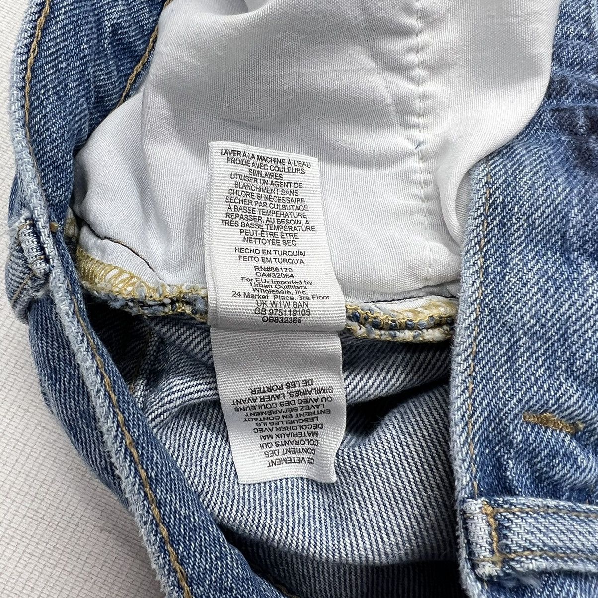 Free People We The Free Jeans Blue Straight Distressed Destroyed Ripped Size 29" - 11 Thumbnail