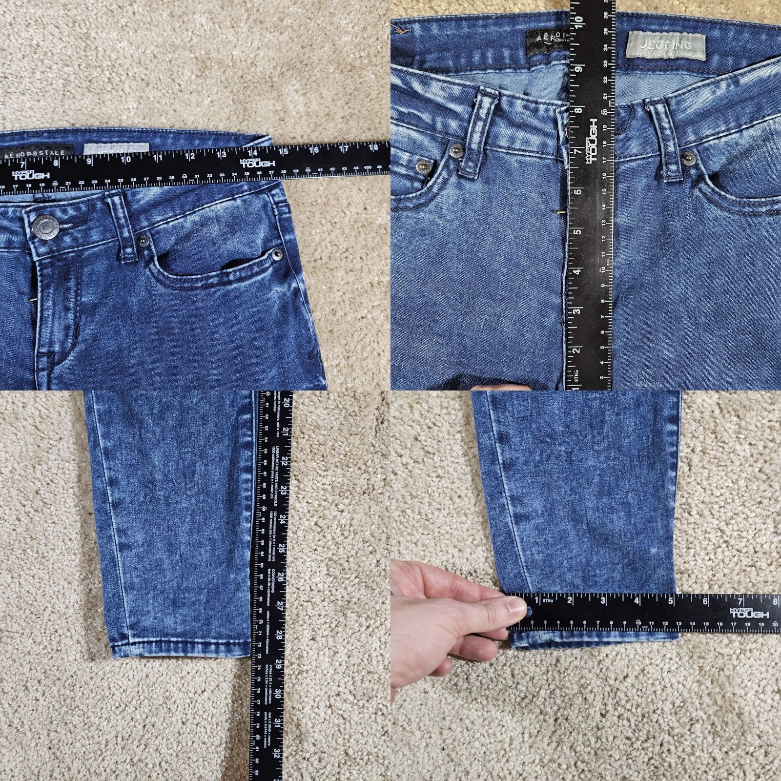 Aeropostale Aeropostale Jegging Jeans Dark Wash Distressed Women Size 6 Size 28" / US 6 / IT 42 - 8 Thumbnail