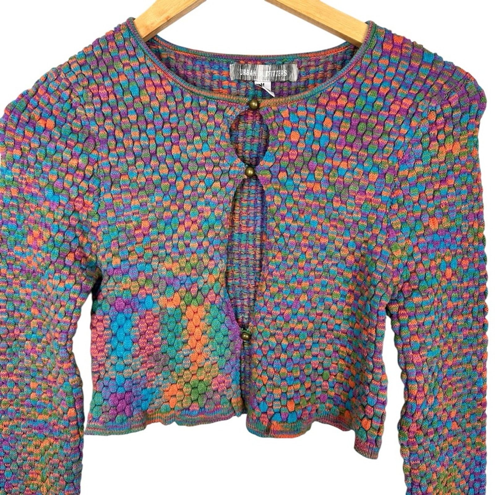 Urban Outfitters Urban Outfitters Piper Keyhole Textured Knit Crop Top Medium Size M / US 6-8 / IT 42-44 - 6 Thumbnail