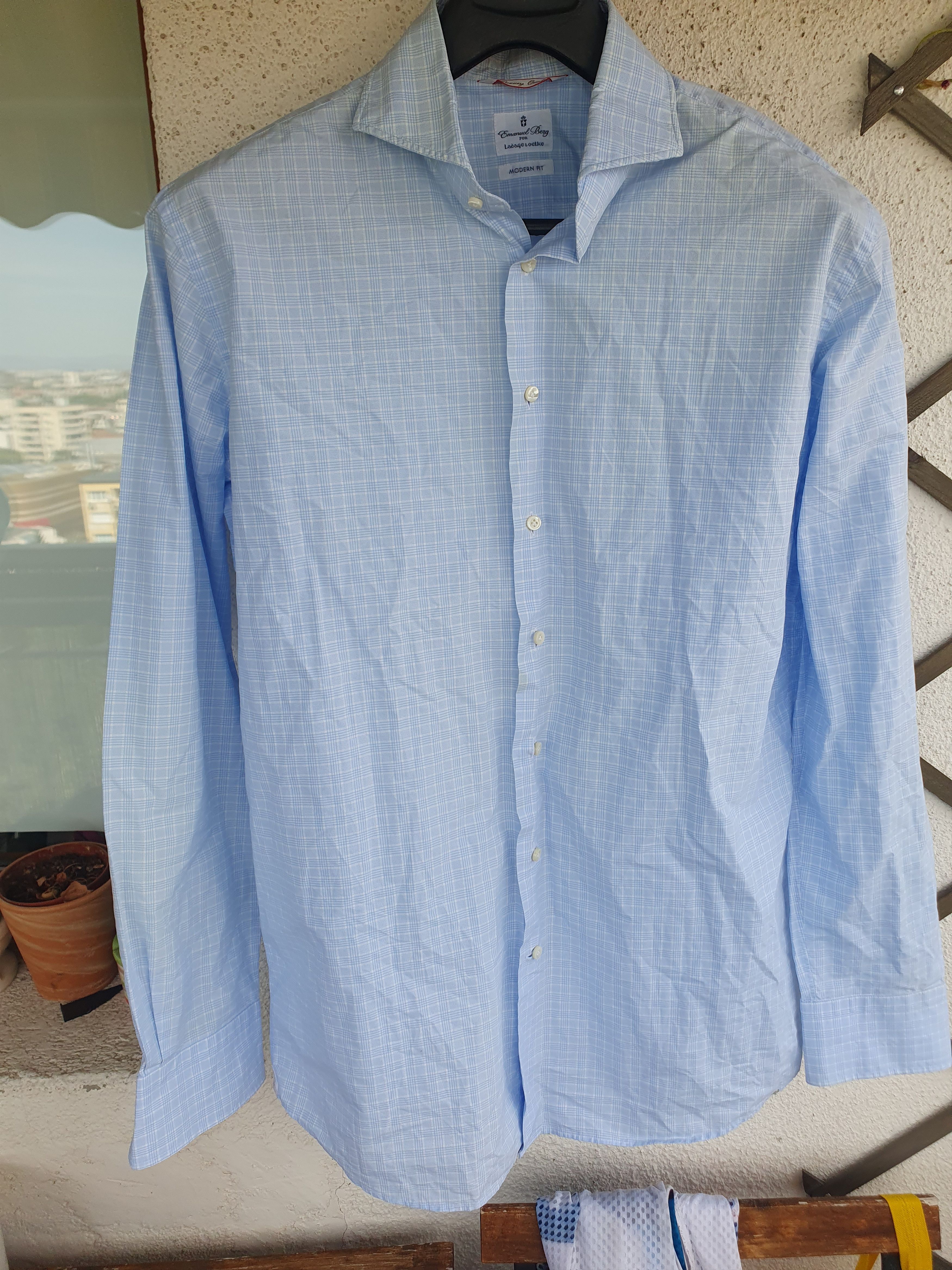 Swagger Emanuel Berg for Ladage & Oelke Dress Shirt sz 42cm/16 1/2 Size US L / EU 52-54 / 3 - 1 Thumbnail