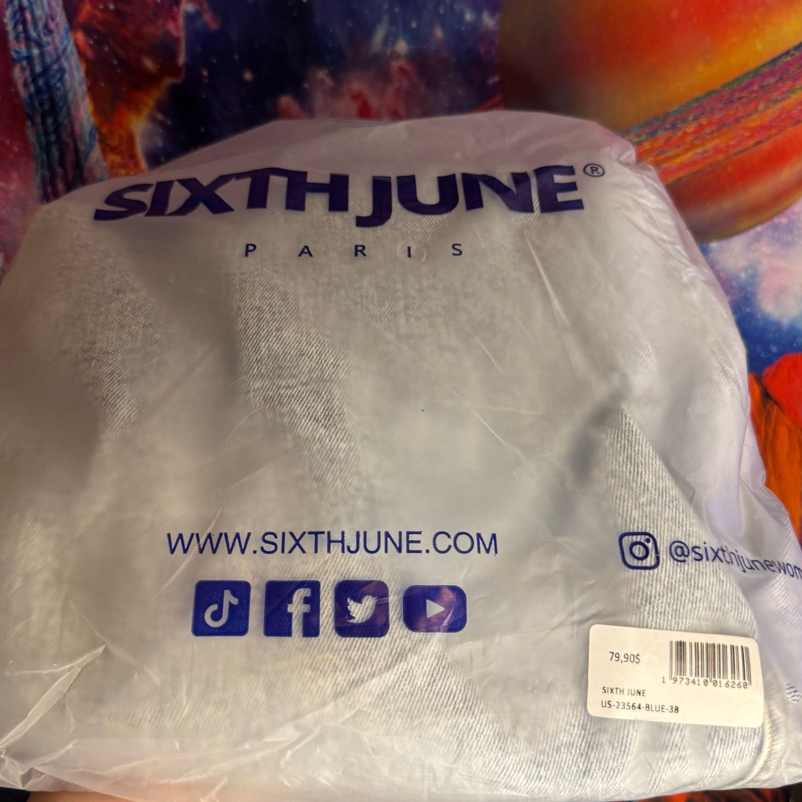 Sixth June Paris •NWT• Sixth June Paris Light Wash Jeans • Women’s Size 38 Size 38" / US 16 / IT 52 - 11 Thumbnail