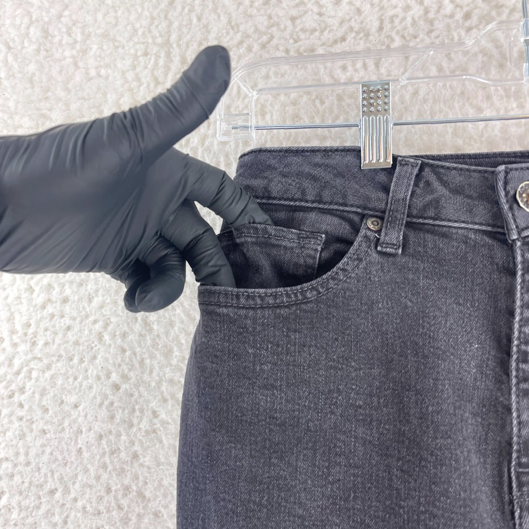Vintage L.L. Bean Black Denim Classic Fit Jeans Womens Size 6 Straight Leg Mid-Rise Jeans Size 28" / US 6 / IT 42 - 4 Thumbnail