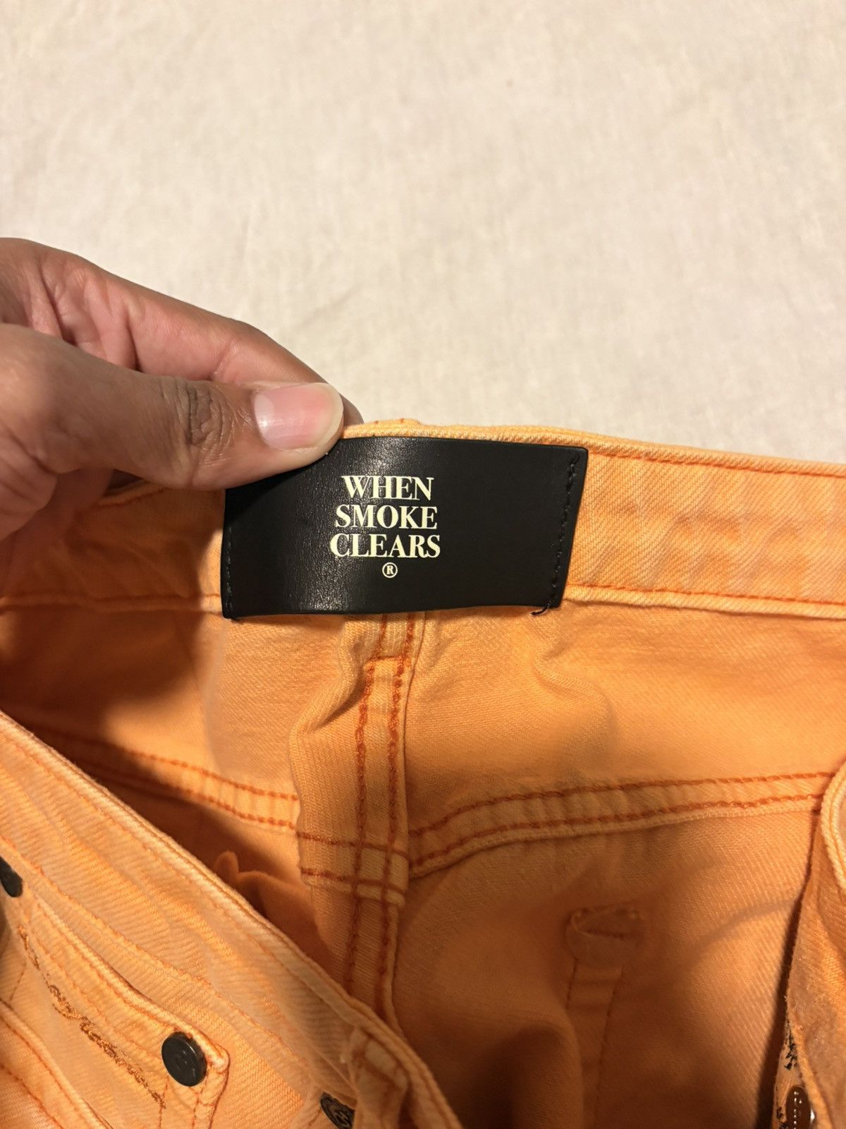 Whensmokeclears WHENSMOKECLEARS Denim Heartwear Shorts Size US 36 / EU 52 - 3 Thumbnail