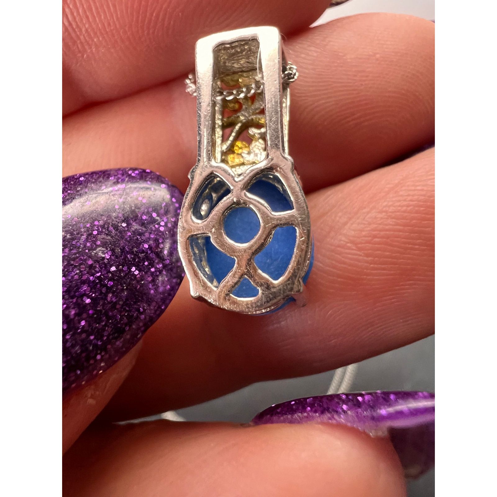 Other Ceruleite pendant sterling silver necklace Size ONE SIZE - 4 Thumbnail