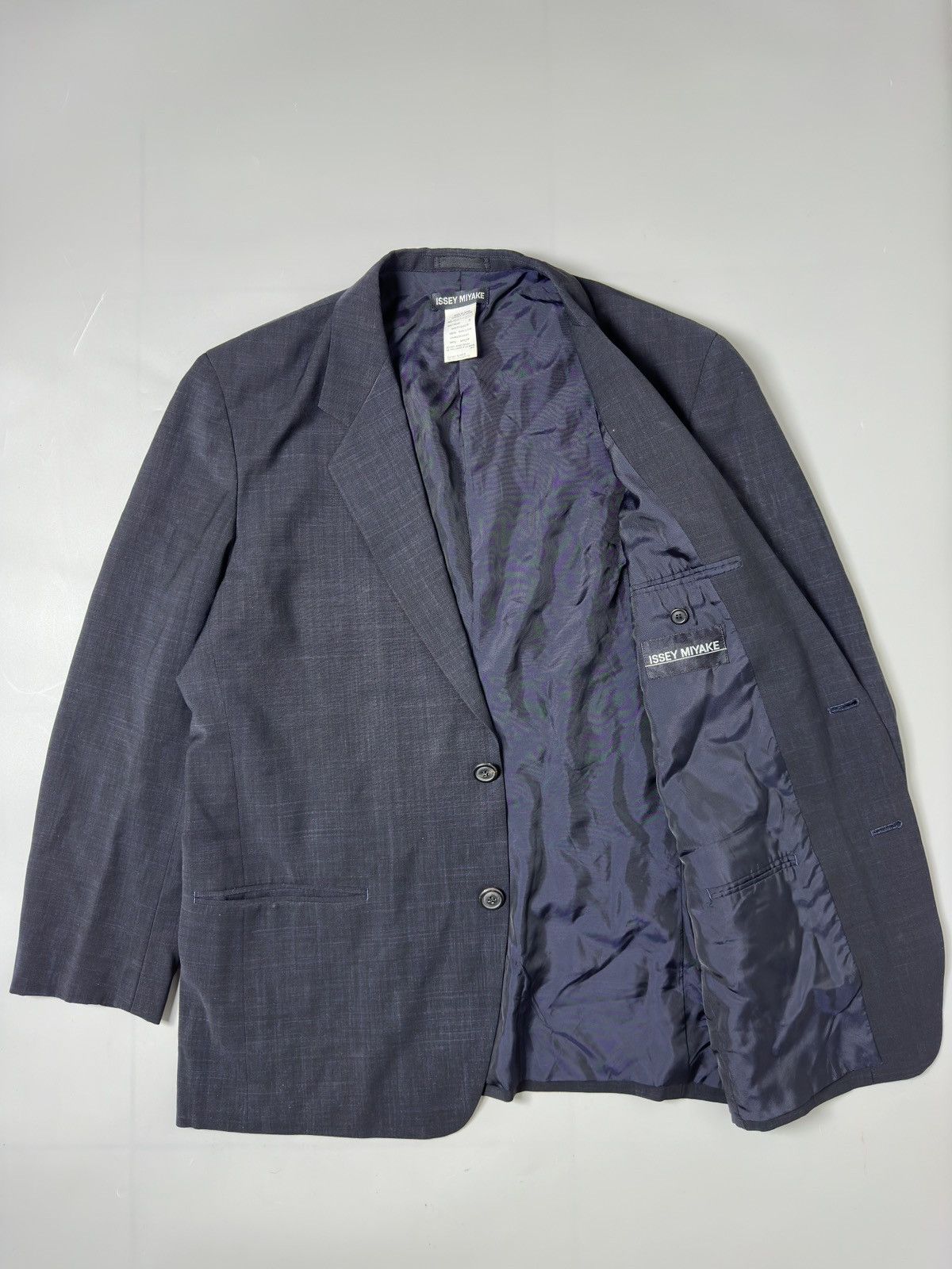 Issey Miyake × Vintage FALL’01 — ISSEY MIYAKE MAINLINE BLAZER Size 40S - 9 Thumbnail