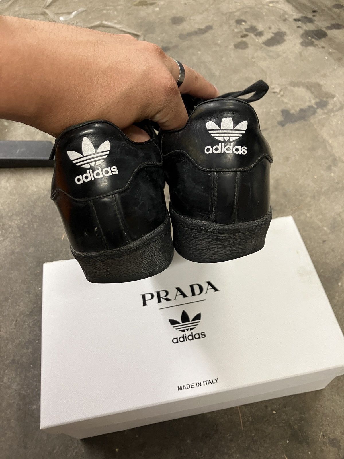Adidas × Designer × Prada Prada adidas superstars Size US 10 / EU 43 - 4 Thumbnail