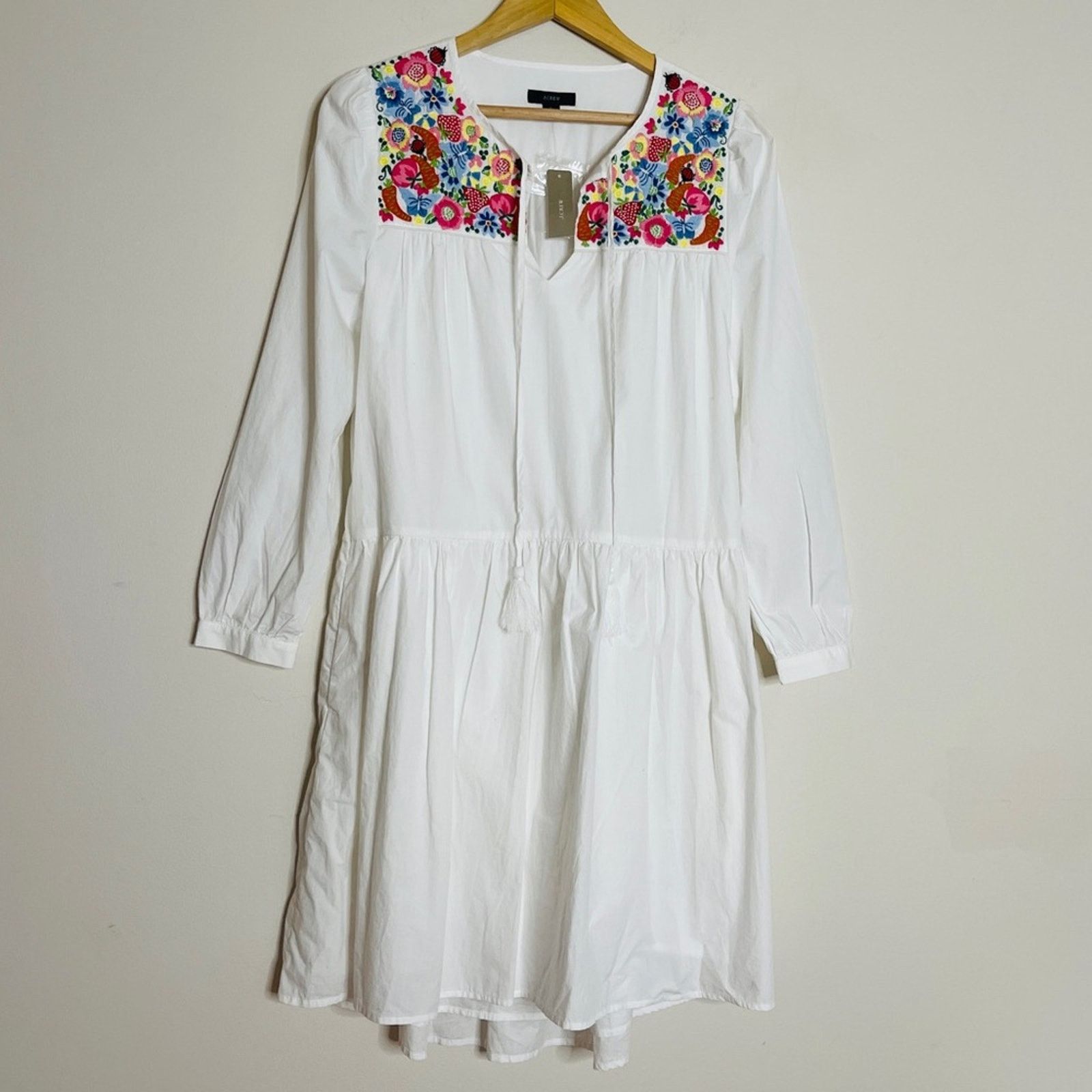 J.Crew J. Crew Farmer's Market Floral Embroidery Tunic Dress Size S / US 4 / IT 40 - 4 Thumbnail