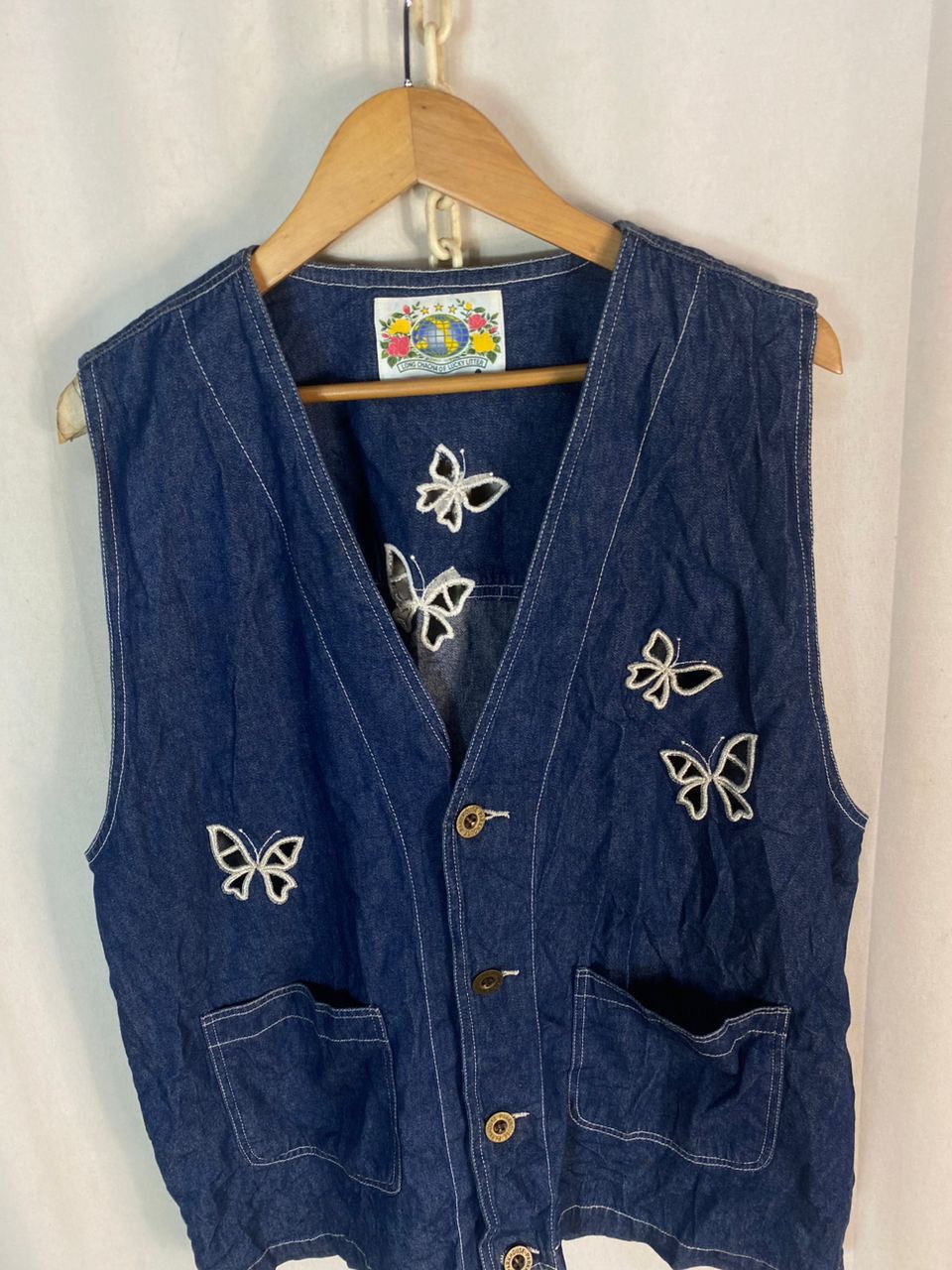 Japanese Brand × Vintage Worderful vacation denim vest by park house Size L / US 10 / IT 46 - 4 Thumbnail