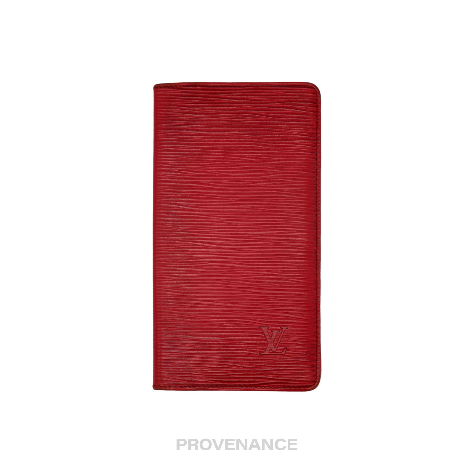 image of Louis Vuitton "malletier" Long Wallet - Red Epi Leather, Women's