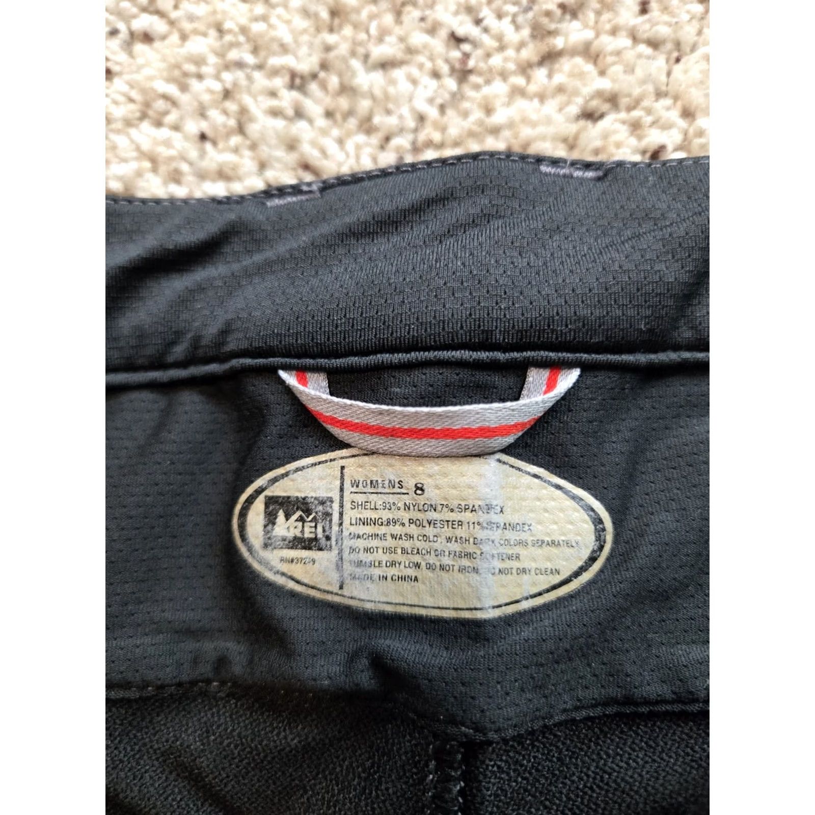 Vintage REI Womens 8 Black Softshell Pants Nylon Polyester Stretch Bootcut Activewear Travel Light Weight Waterproof Athletic Size 30" / US 8 / IT 44 - 5 Thumbnail