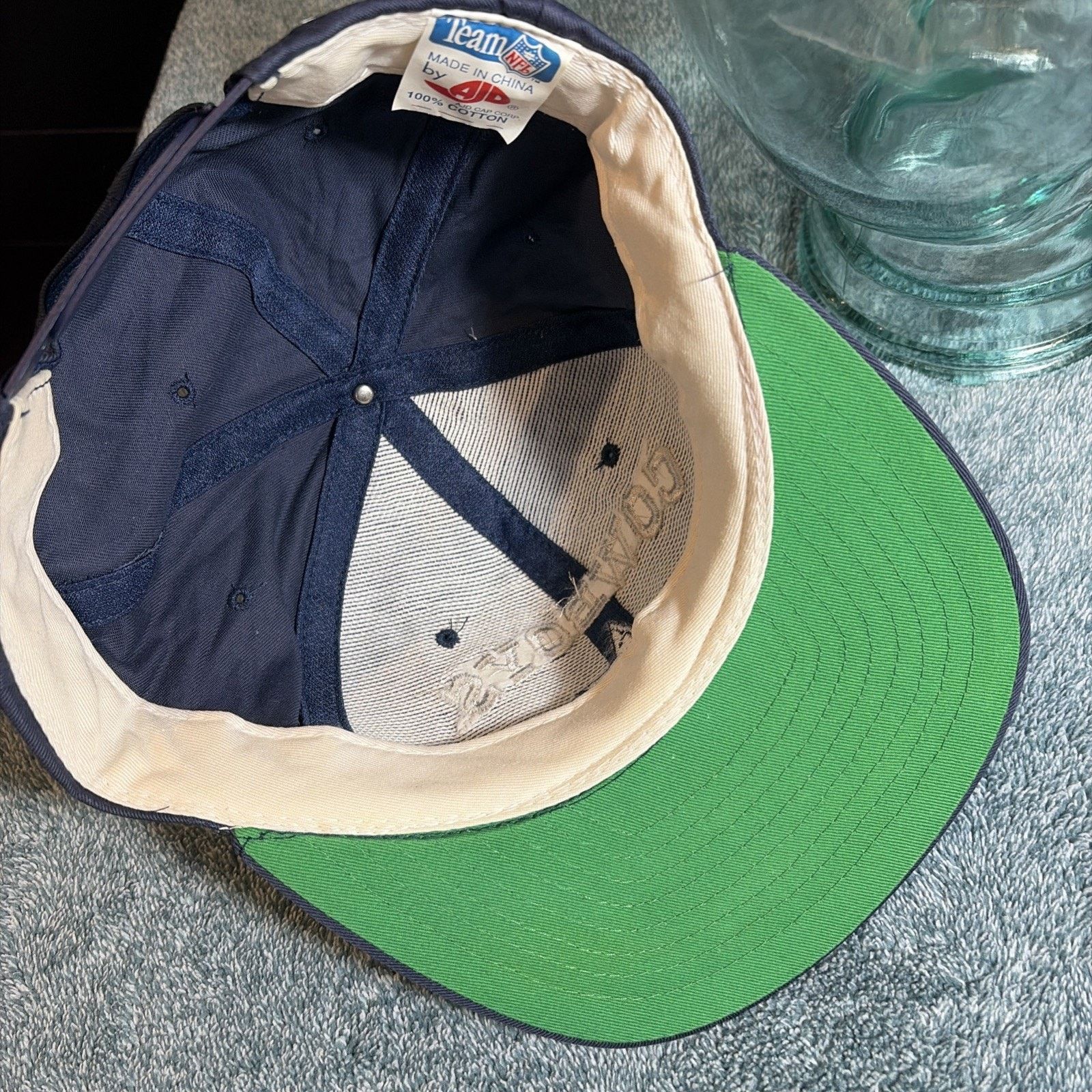 Vintage Vtg 90s dallas cowboys snapback hat AJD Spellout Rare Guc Size ONE SIZE - 8 Thumbnail