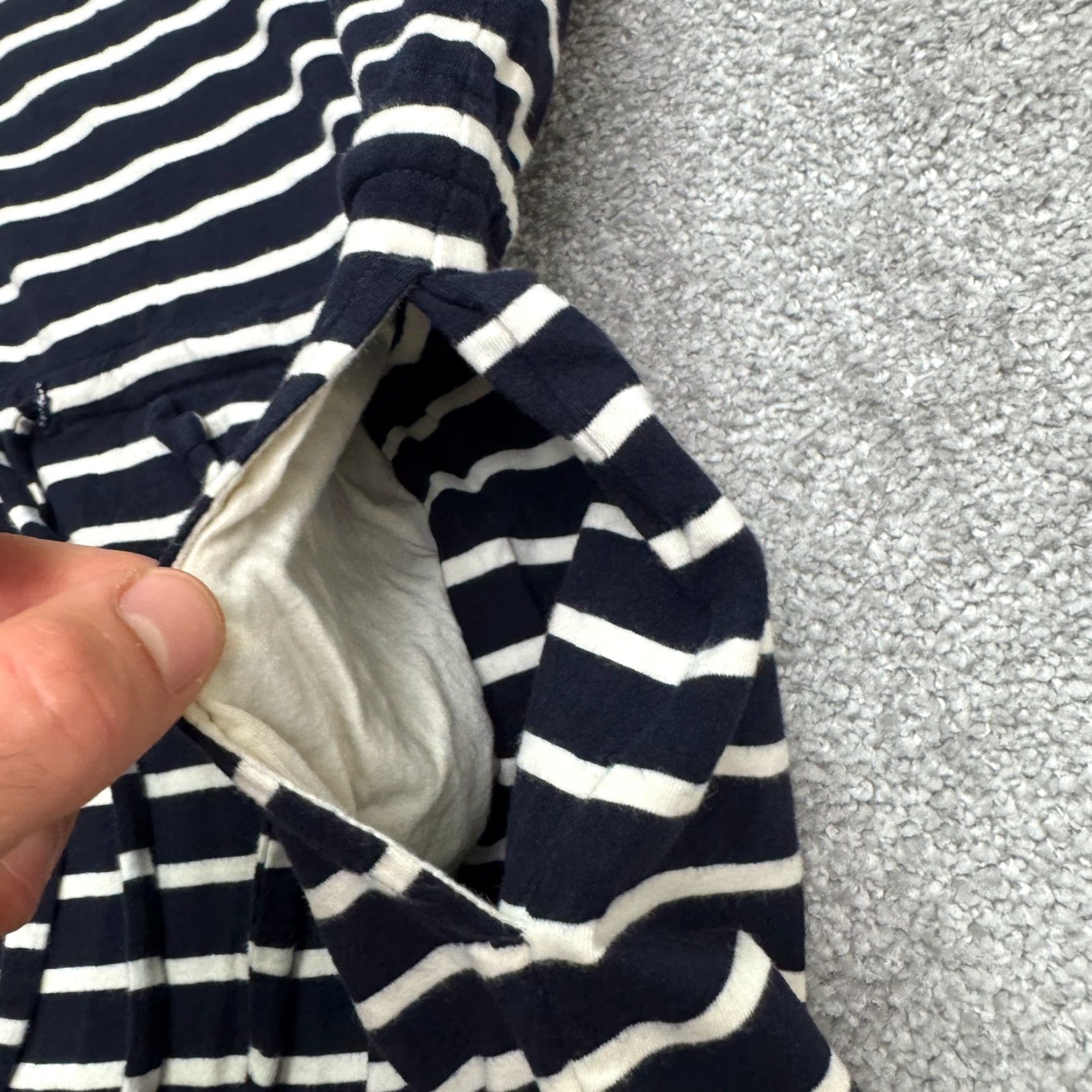 J.Crew VINTAGE J.Crew Women's Tank Dress S Blue Striped Sleeveless Casual Summer Size S / US 4 / IT 40 - 5 Thumbnail