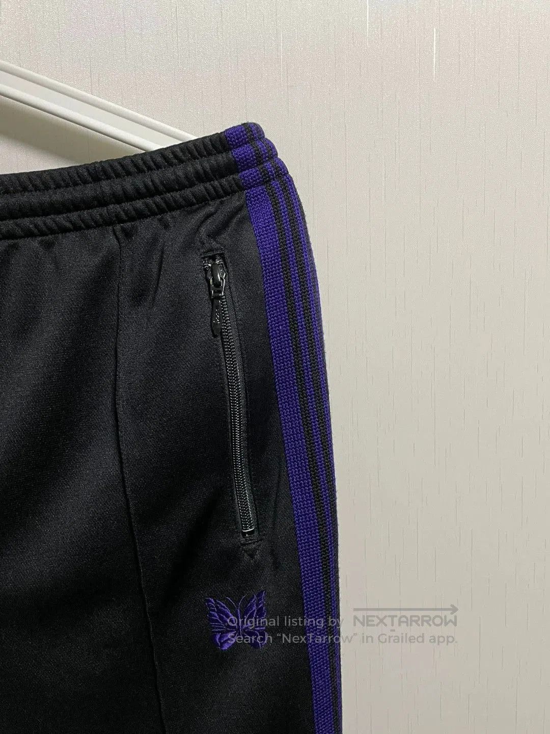 Needles Needles Black Purple Butterfly Straight Pants. Size US 40 / EU 56 - 3 Thumbnail