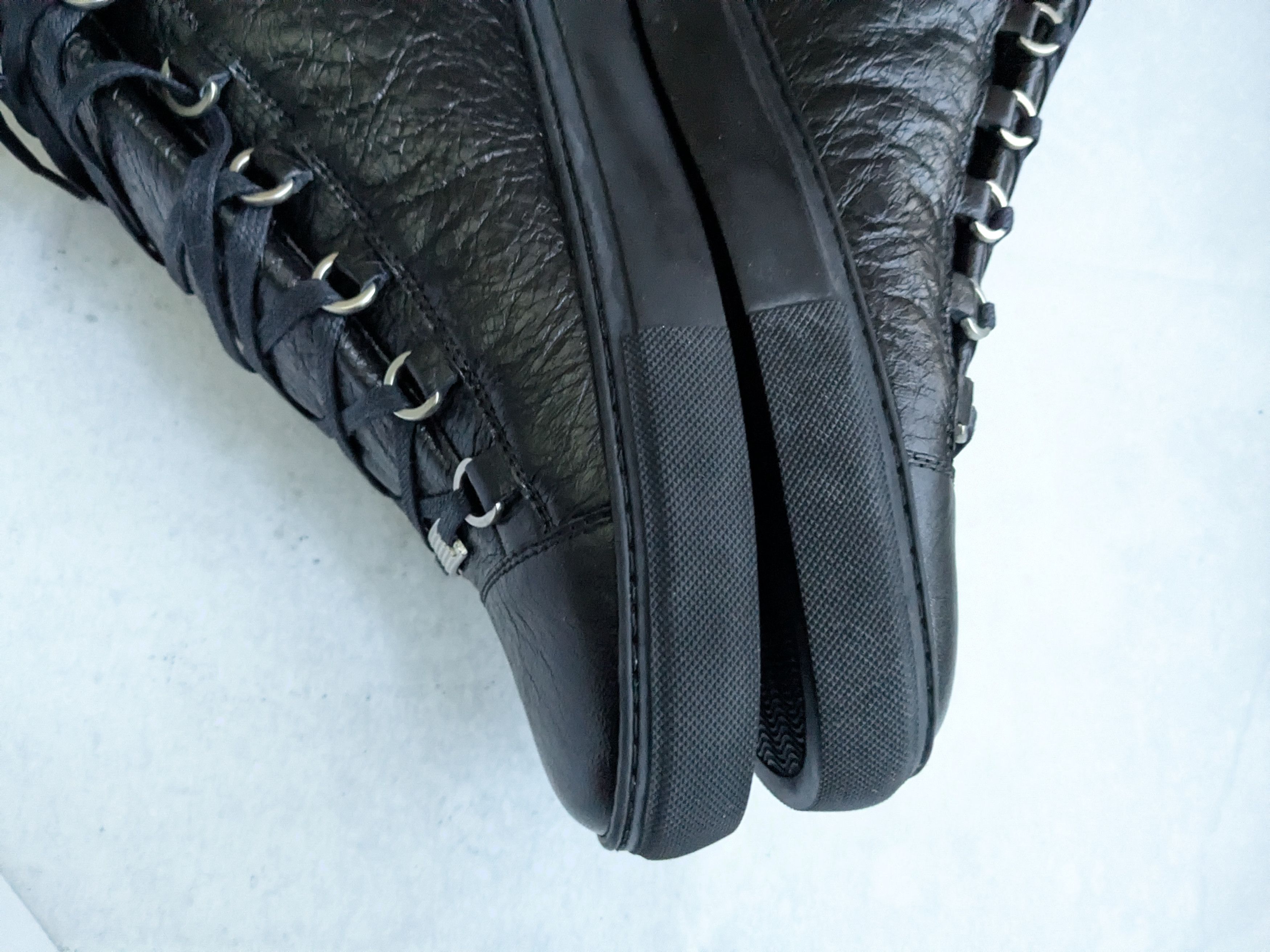 Balenciaga Balenciaga Arena Black 14 Leather High Tops Sneakers Size US 14 / EU 47 - 10 Thumbnail