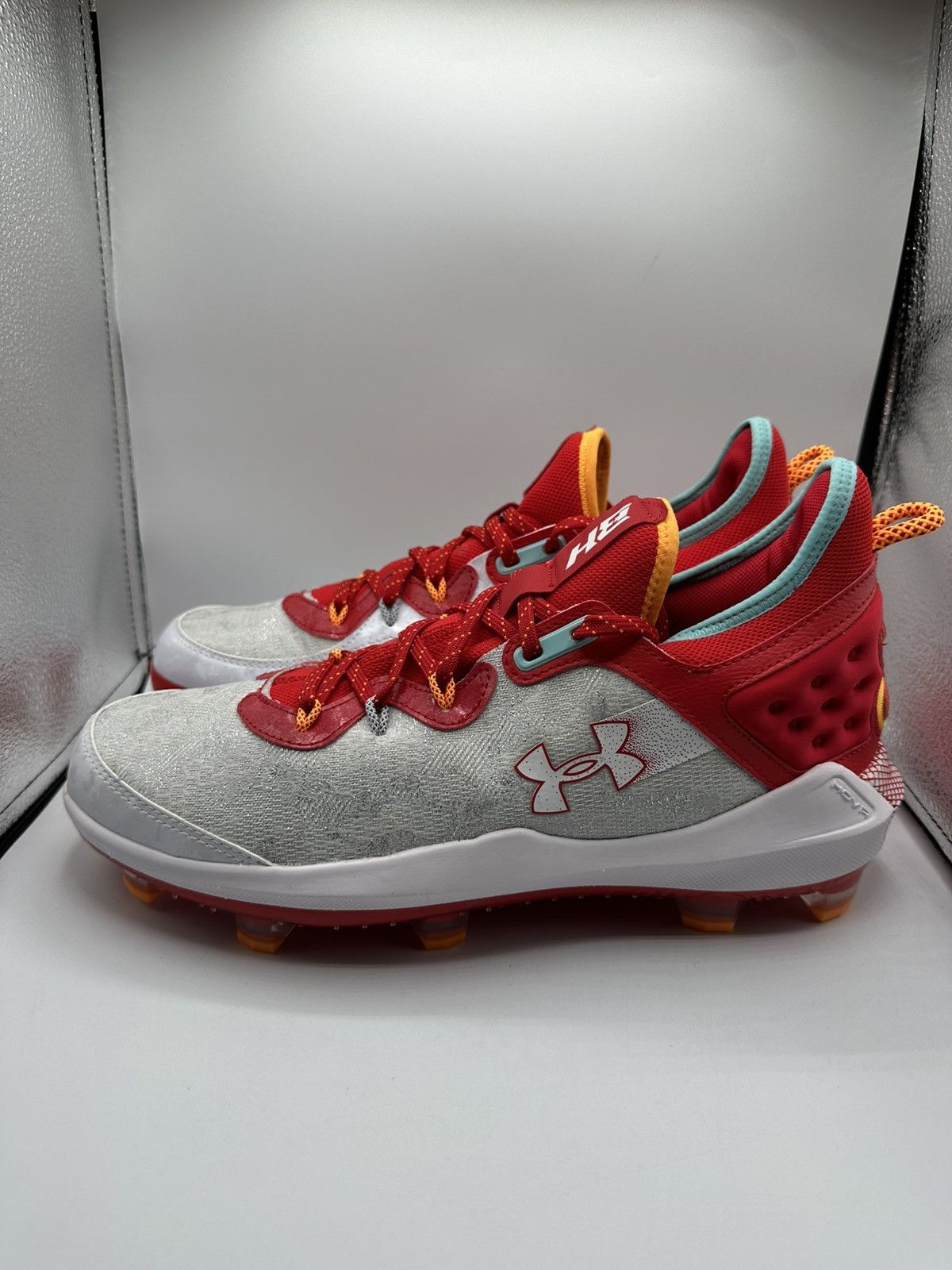 Under Armour Under Amour Harper 8 Elite TPU “White Red” size 11.5 Size US 11.5 / EU 44-45 - 1 Thumbnail