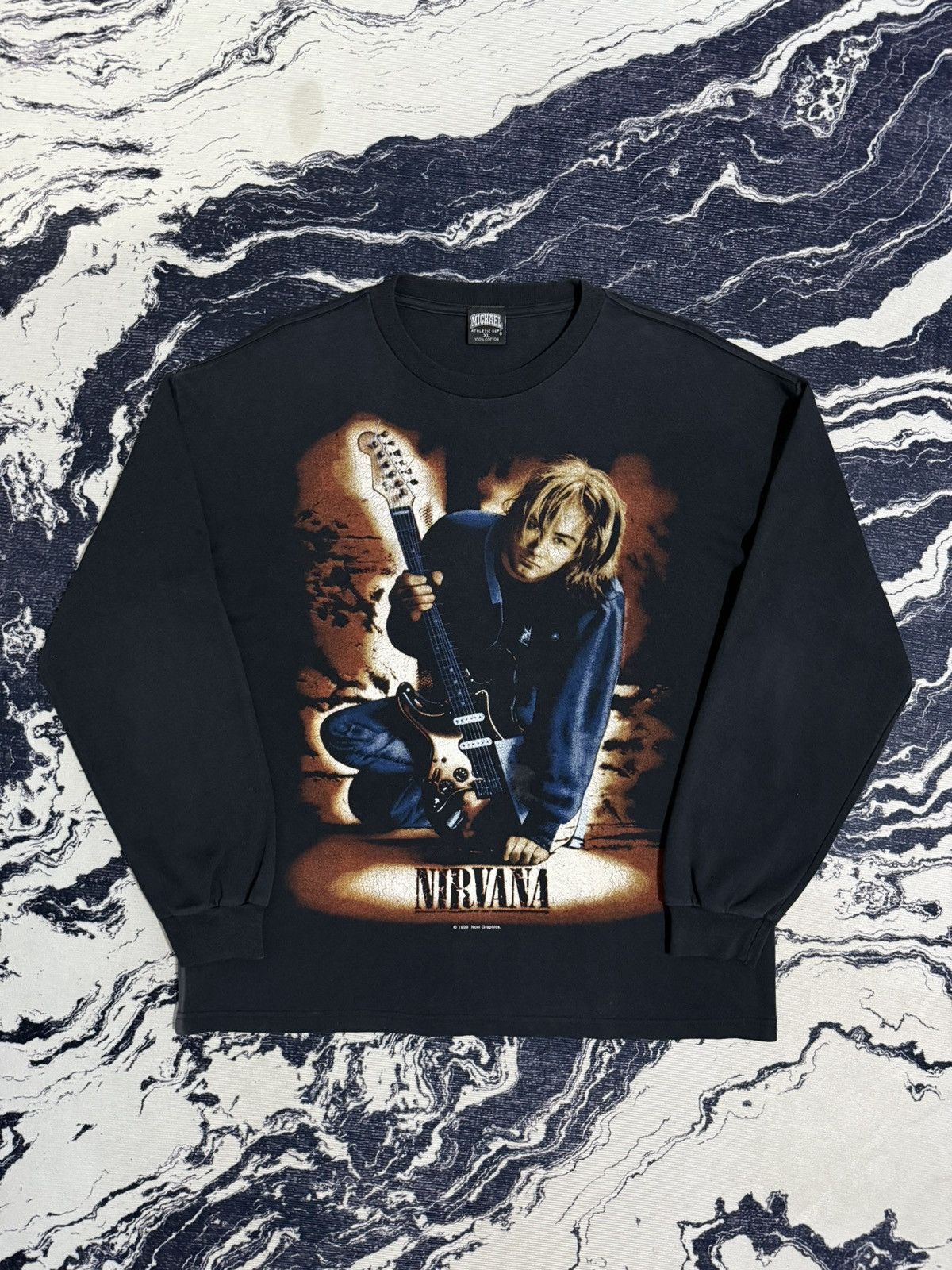 Band Tees Vintage nirvana kurt cobain 1999 long sleeve tshirt Size US XL / EU 56 / 4 - 5 Thumbnail