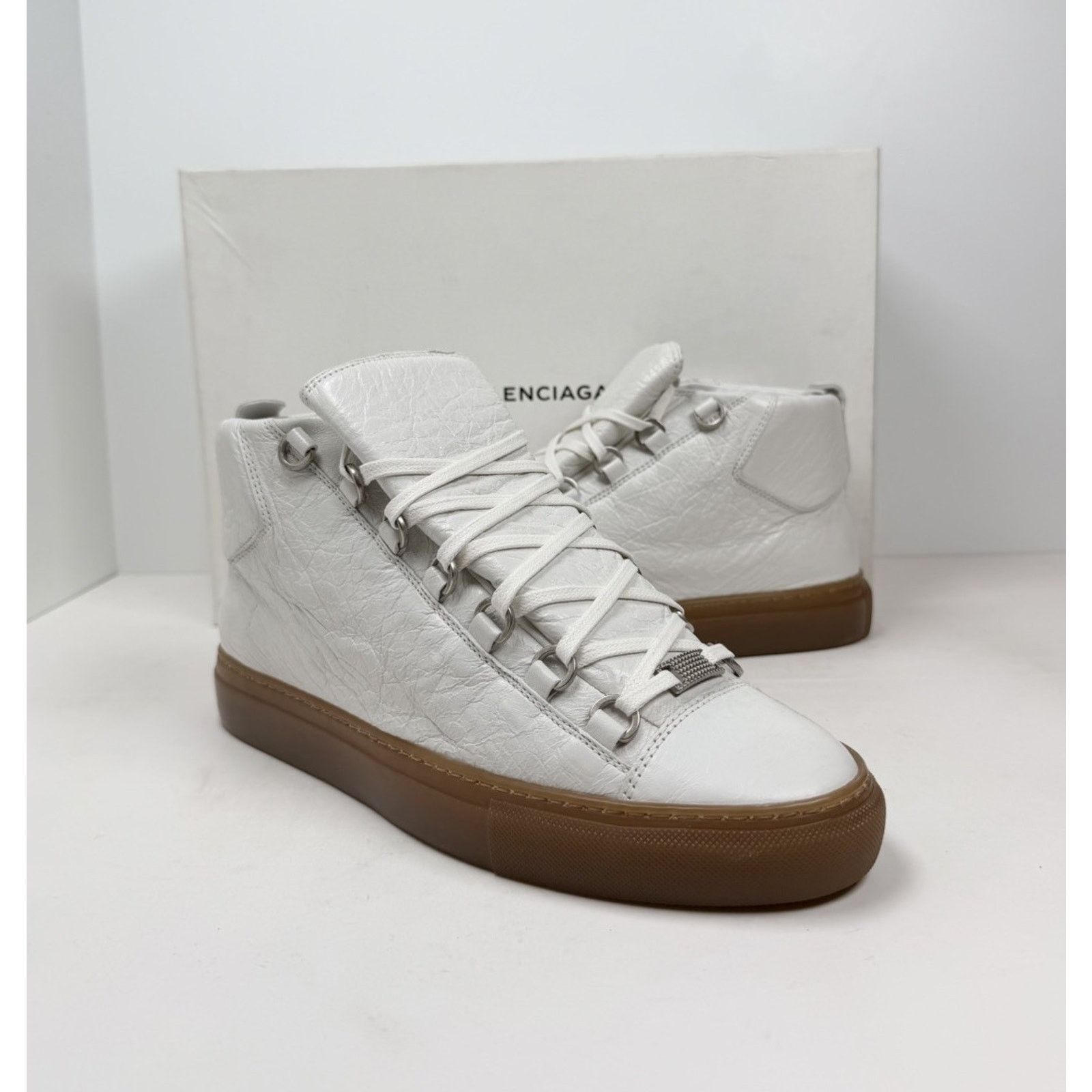 Balenciaga Size 40EU/7US - Balenciaga Arena Leather High Top Size US 7 / EU 40 - 2 Thumbnail