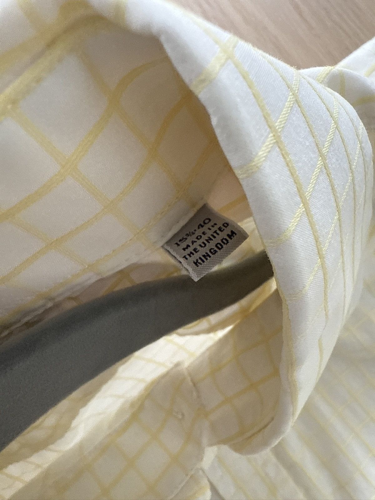 Burberry Burberry Dress-Shirt Yellow Check Size 40L - 5 Thumbnail