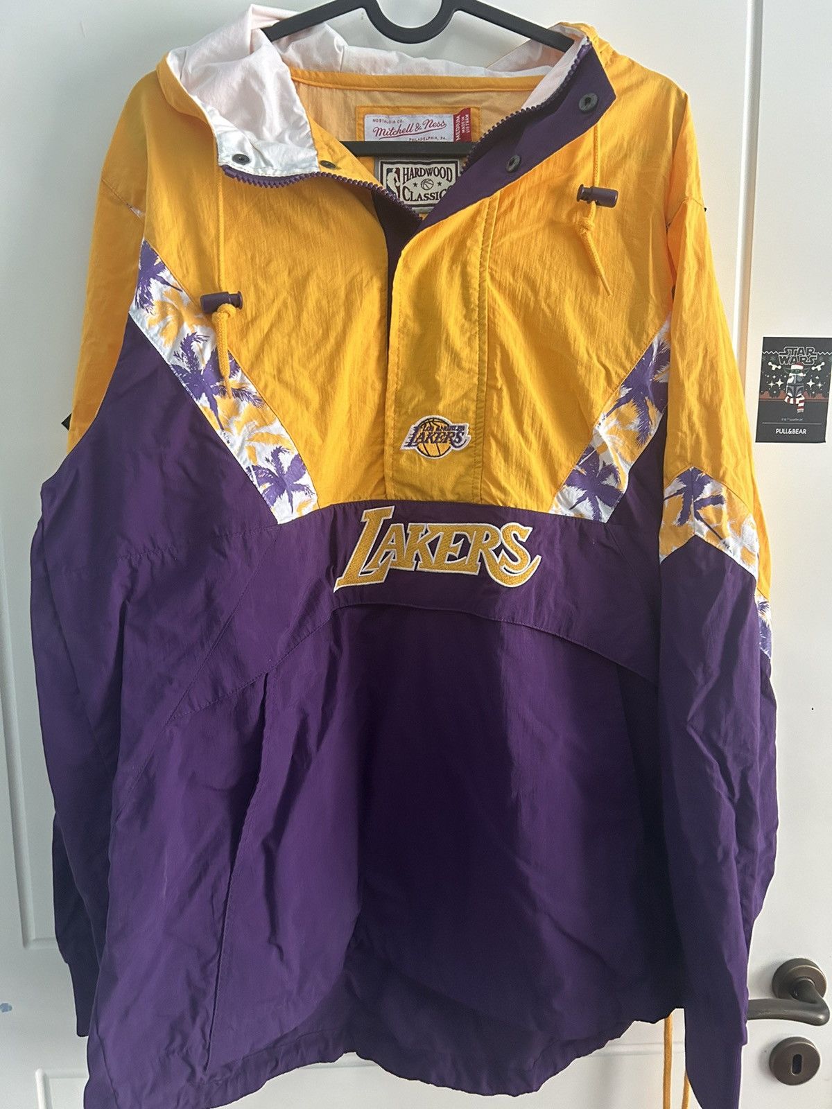 Mitchell & Ness × NBA l.a. lakers 1/4 zip raincoat/windbreaker Size US M / EU 48-50 / 2 - 1 Preview