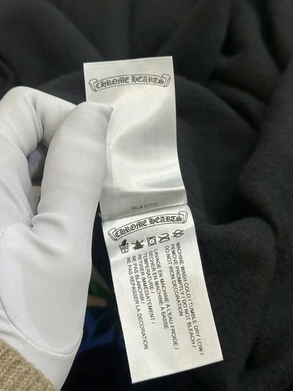 Chrome Hearts CHROME HEARTS Stencil Hoodie BLACK Size US S / EU 44-46 / 1 - 15 Thumbnail
